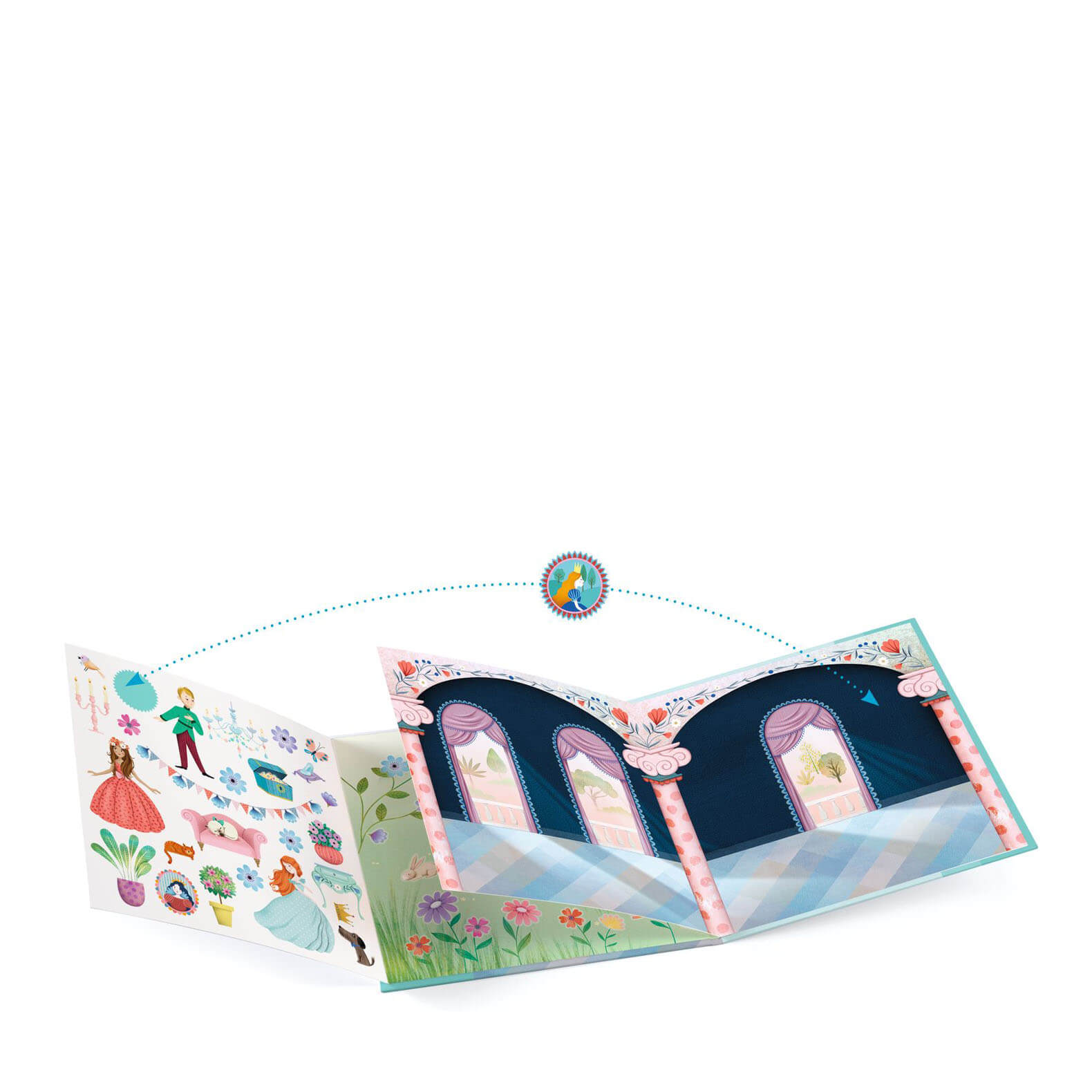 50 Sticker Story Book - Life In The Castle