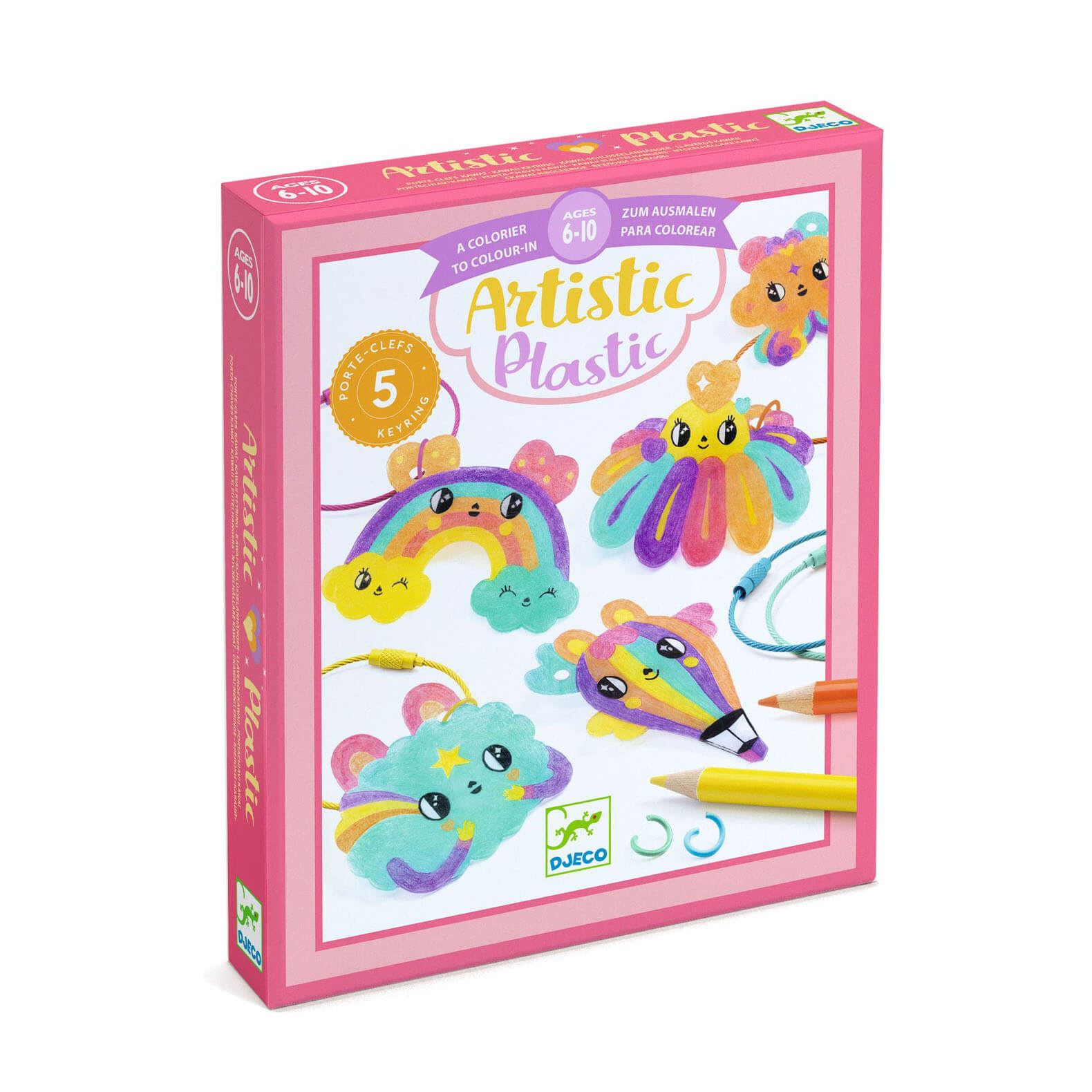 Artistic Plastic Keyring Craft Set - Kawaii