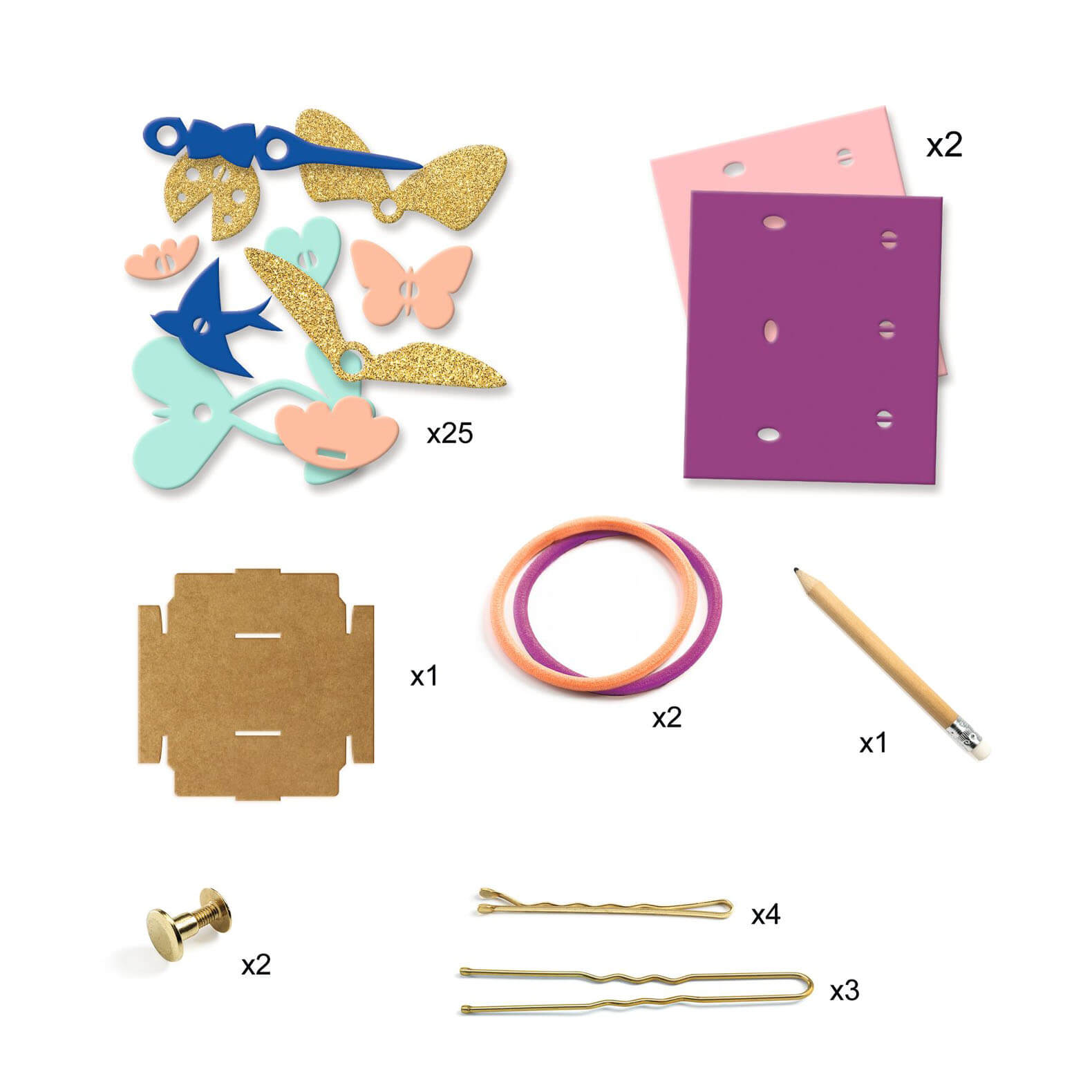 Artistic Plastic Craft Set - Hair Accessories
