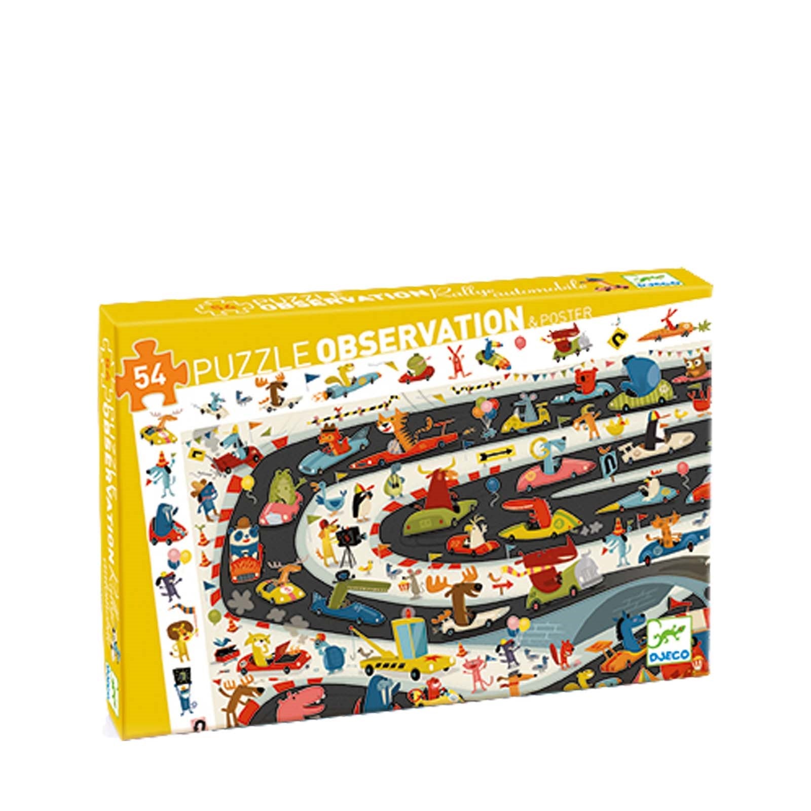 54 Piece Puzzle - Car Rally