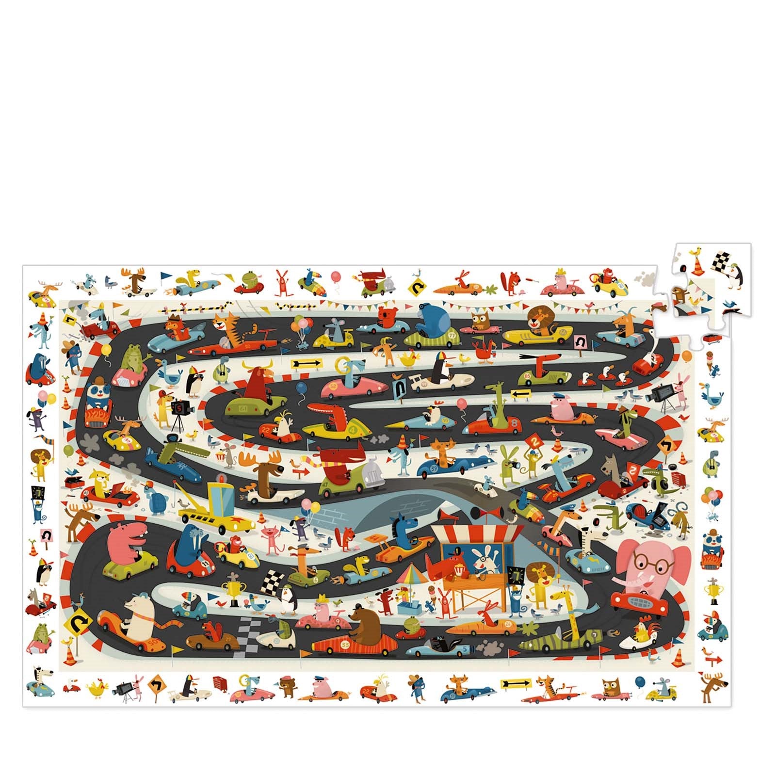 54 Piece Puzzle - Car Rally