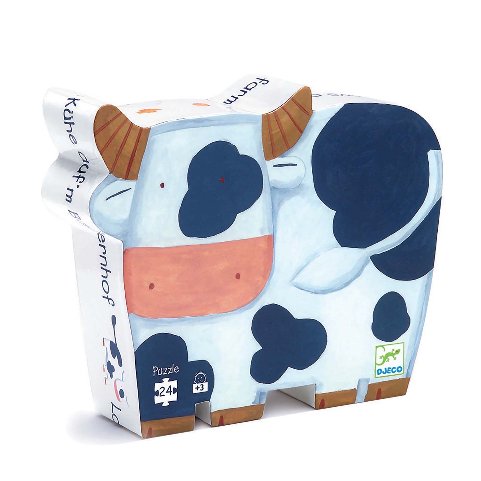 Silhouette 24 Piece Puzzle - The Cows On The Farm