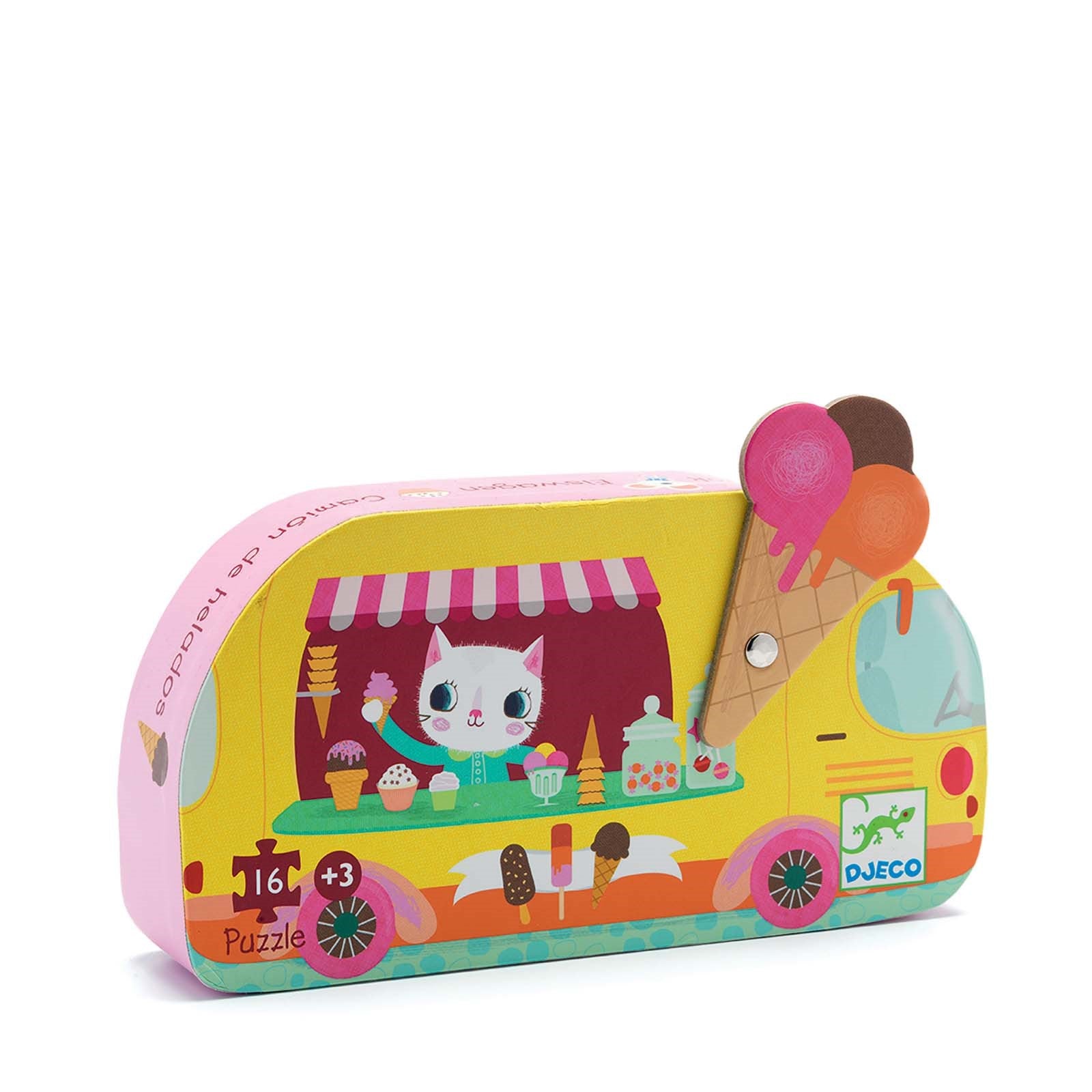 Silhouette 16 Piece Puzzle - Ice Cream Truck