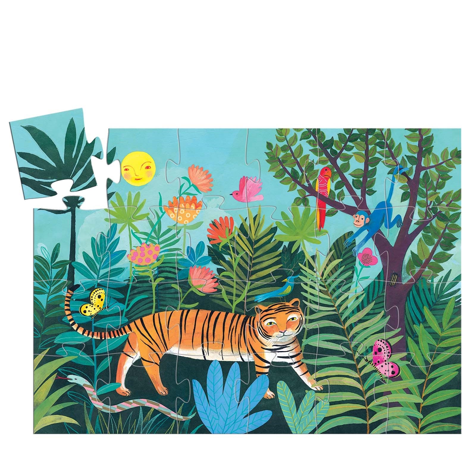Silhouette 24 Piece Puzzle - The Tigers Walk