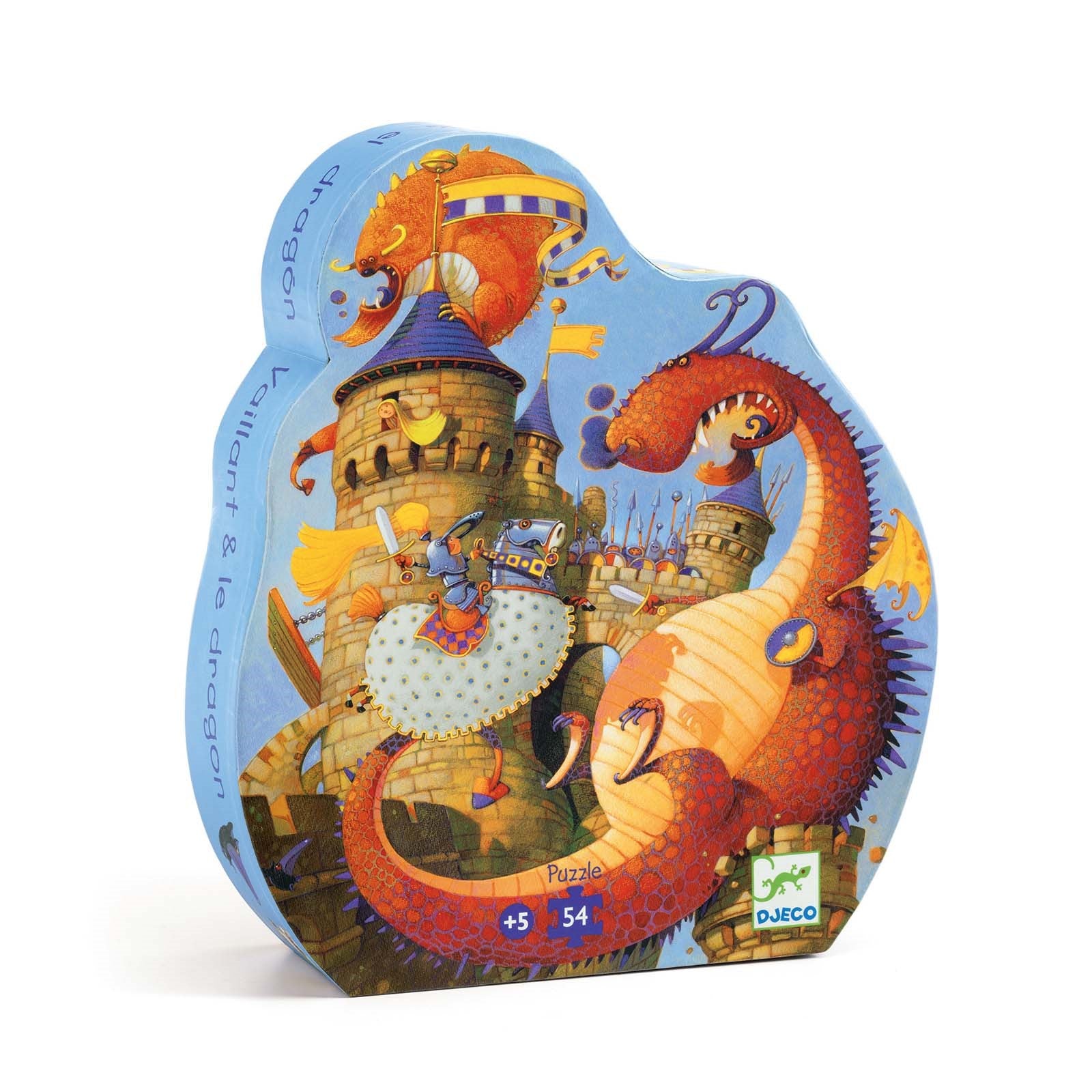 Silhouette 54 Piece Puzzle - Vaillant and The Dragon