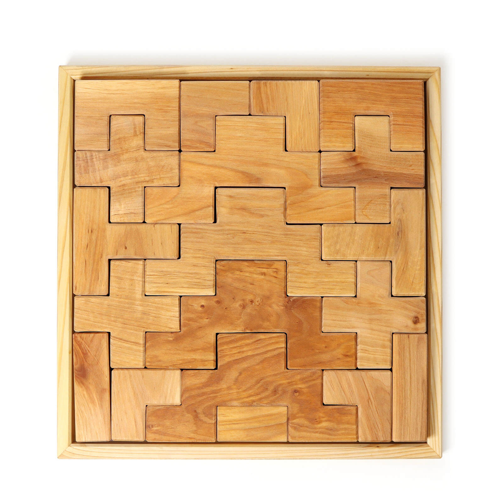 Natural Building Block Set - Stairway