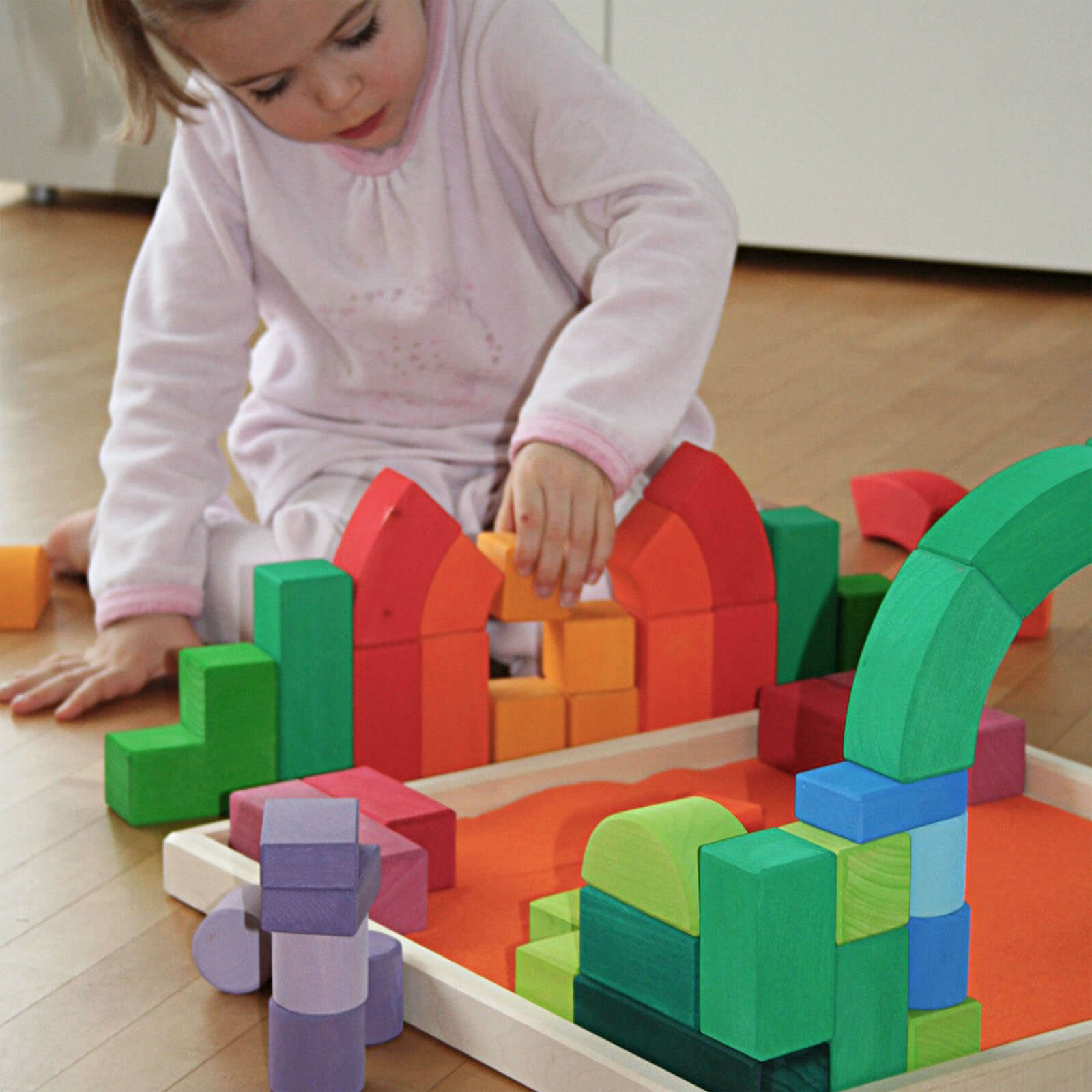 Coloured Building Block Set - Romanesque