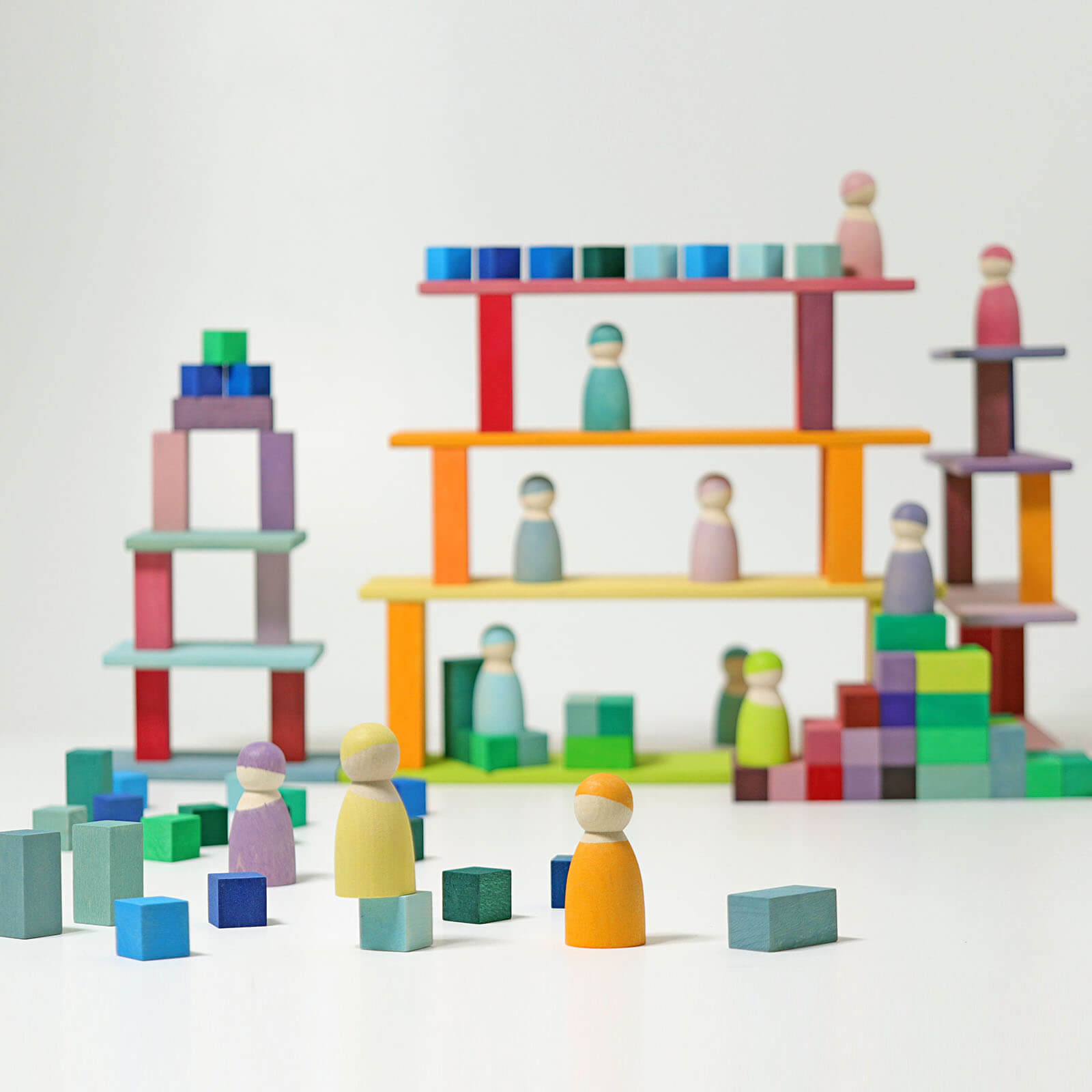 Small Stepped Pyramid Stacking Blocks