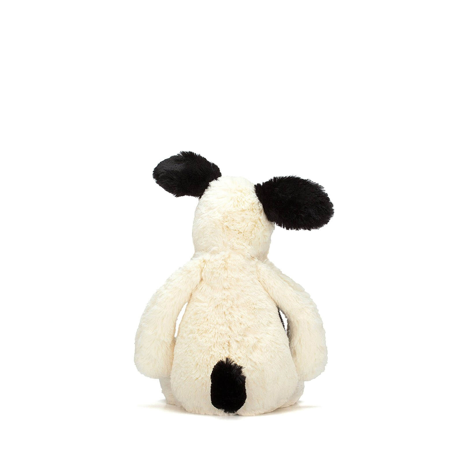 Small Bashful Puppy Black and Cream