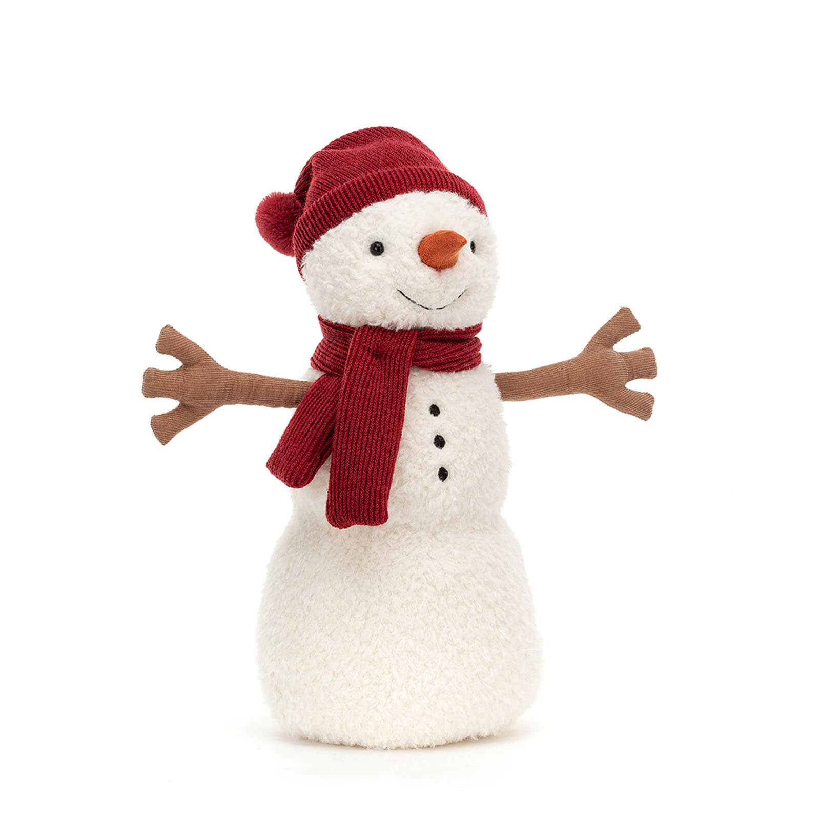 Teddy Snowman Large Red