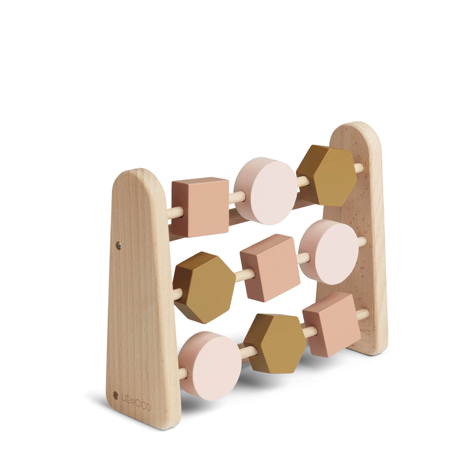 Astrid Wooden Abacus - Geometric Rose / Multi Mix