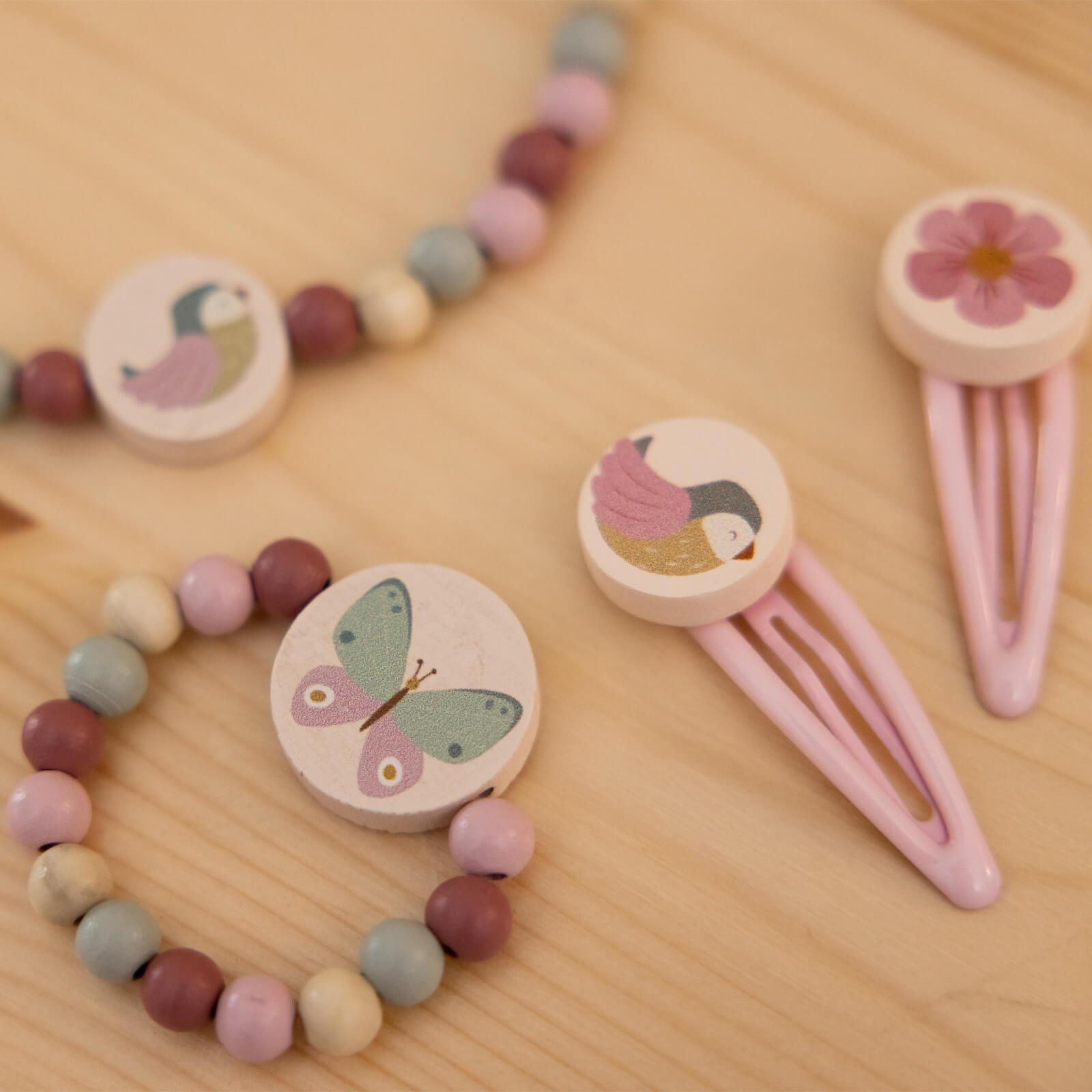 Wooden Jewellery Set