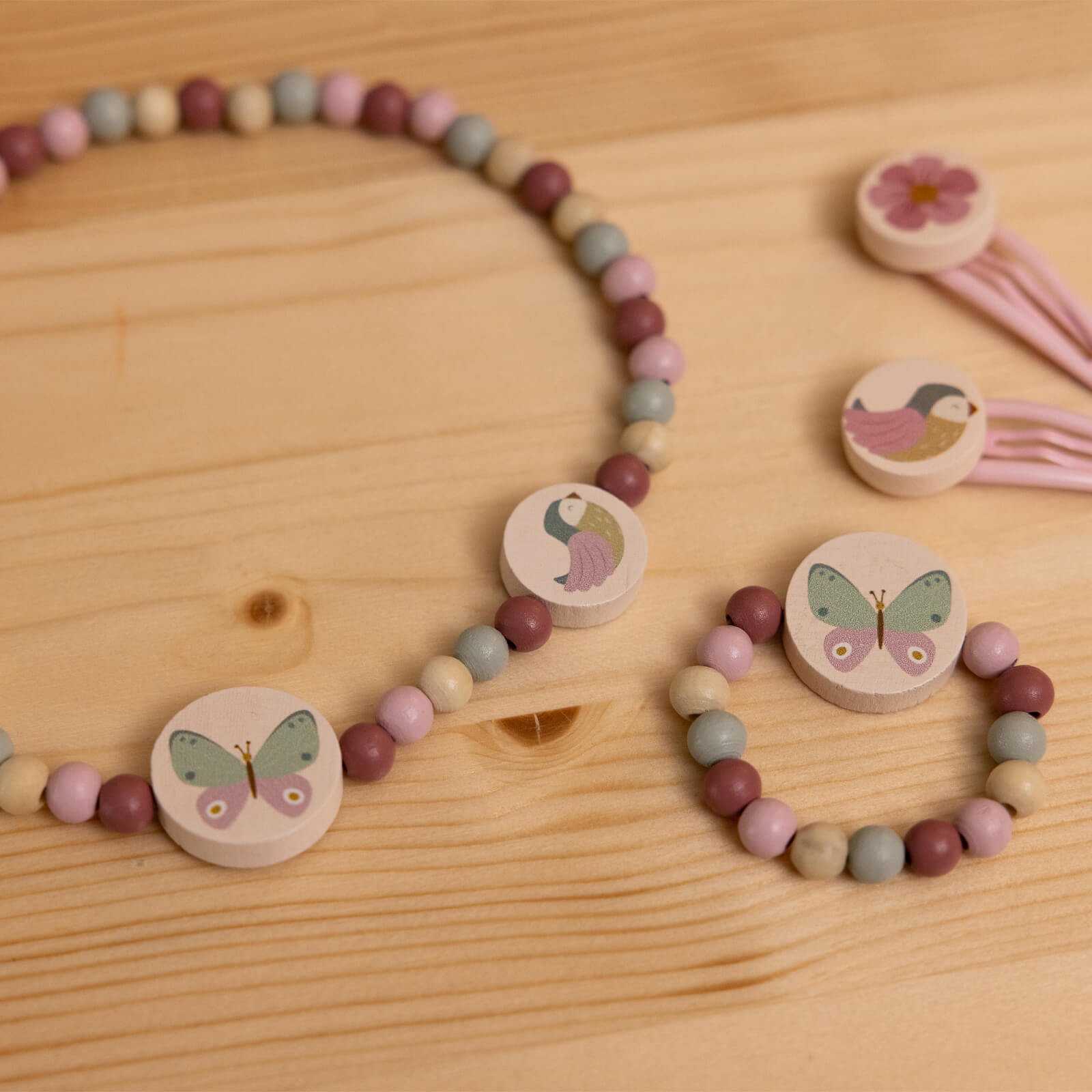 Wooden Jewellery Set