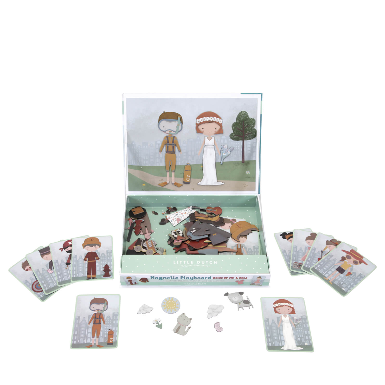 Magnetic Play Board - Dress Jim and Rosa