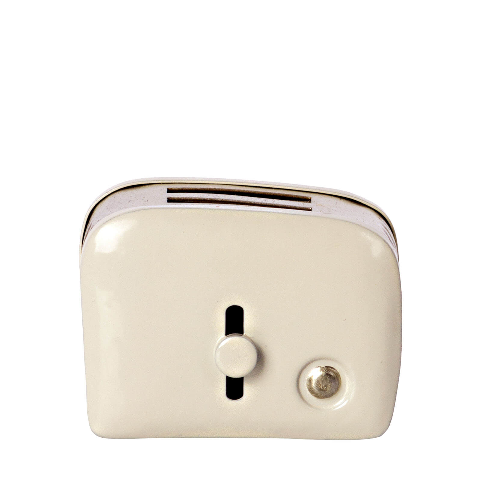 Miniature Toaster and Bread Off White
