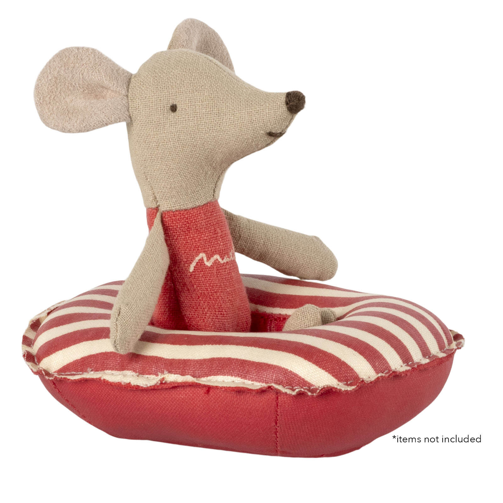 Rubber Boat Small mouse - Red Stripe
