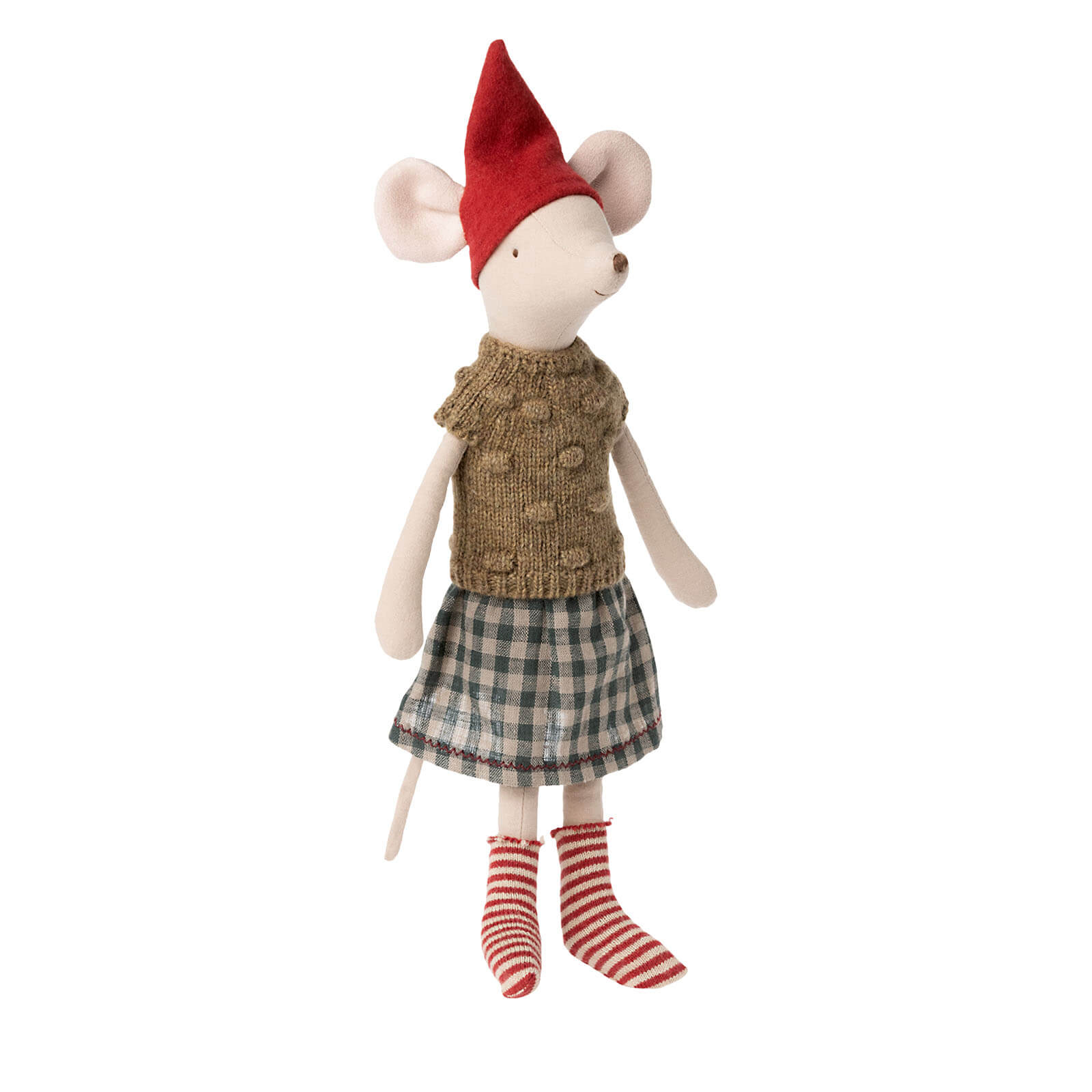 Christmas Clothes Medium Mouse - Girl