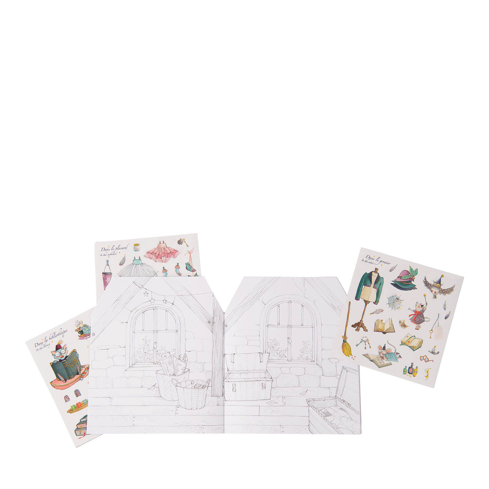 Colouring Book and Stickers - Once Upon A Time