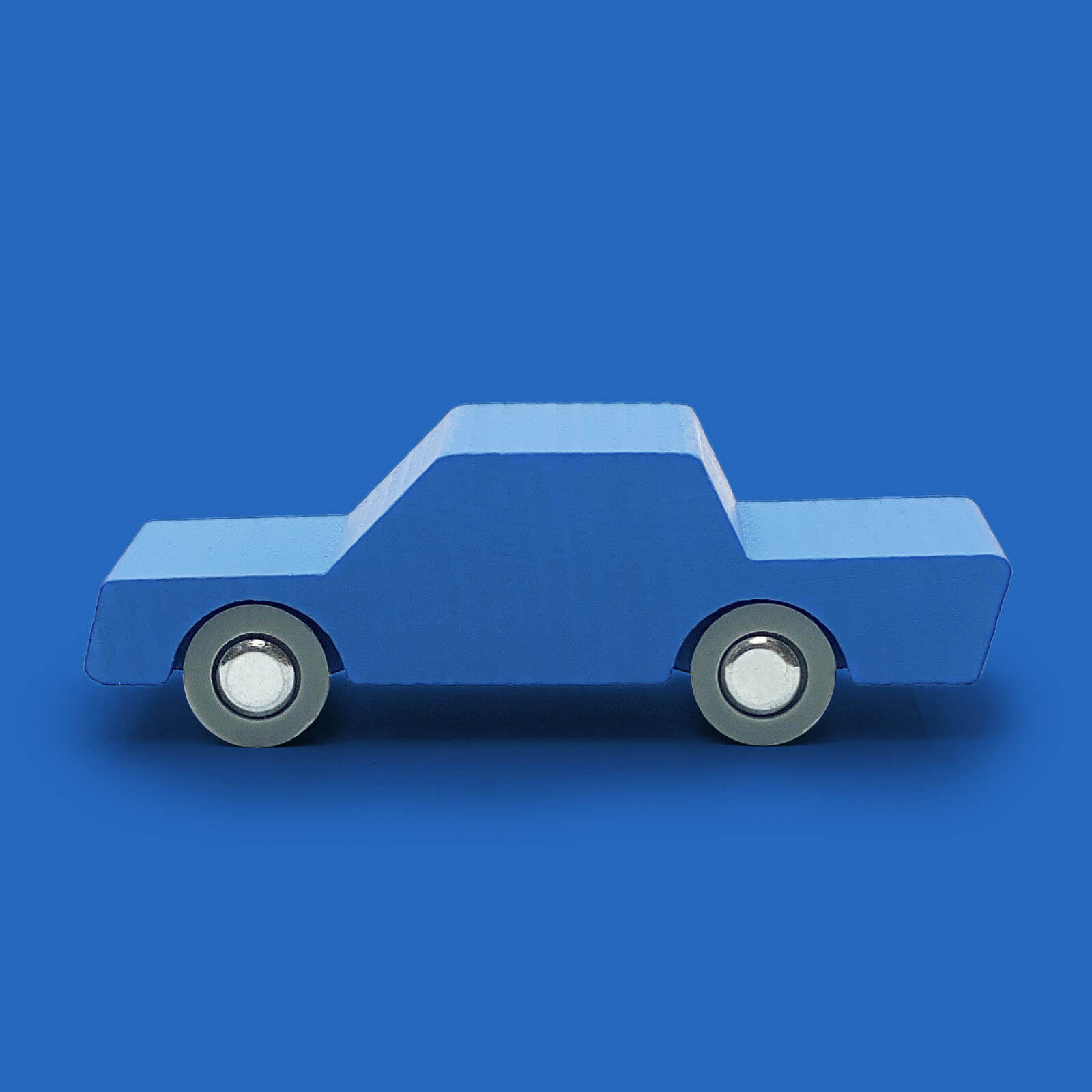 Back and Forth Wooden Toy Car - Blue