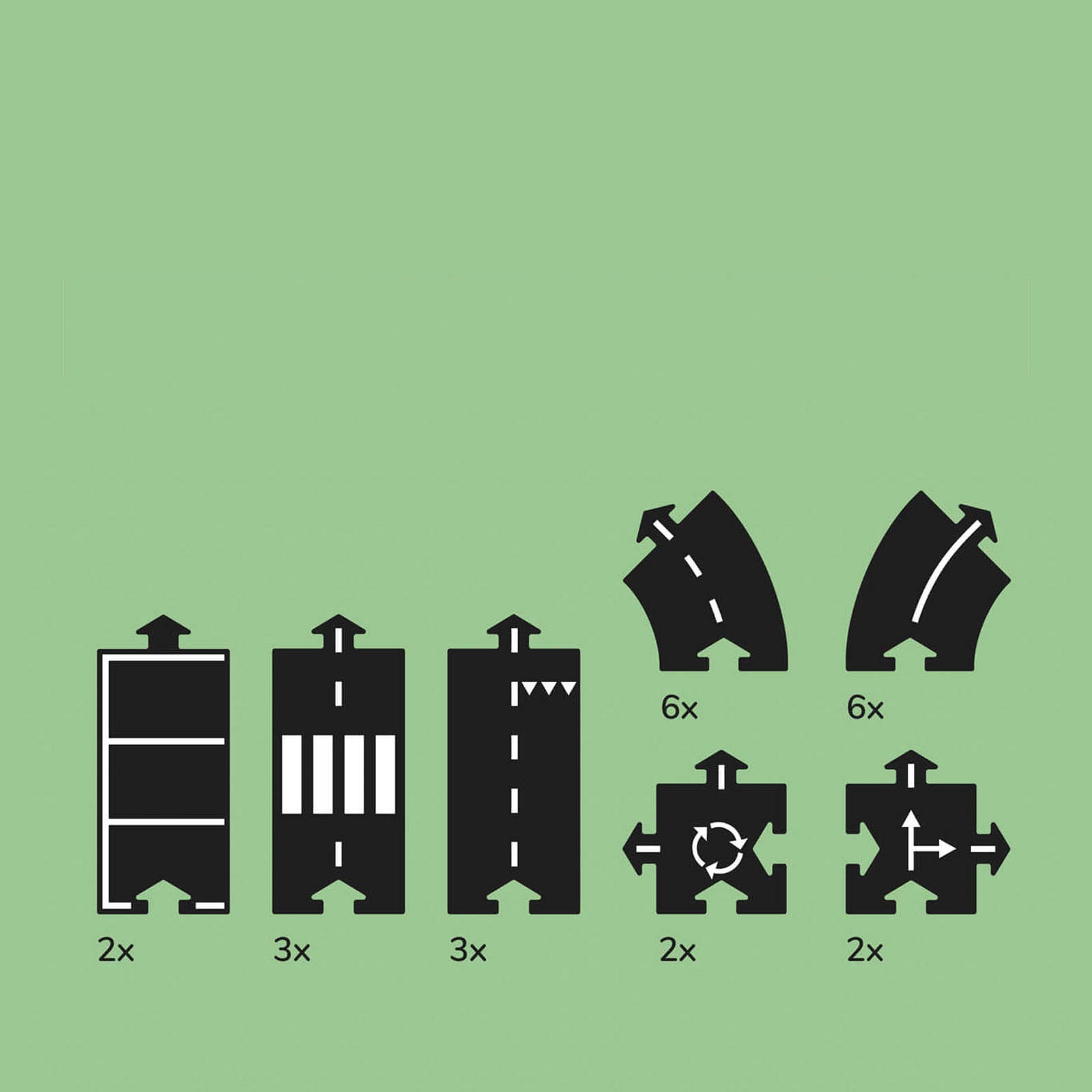 Highway - Road Track 24 Pieces