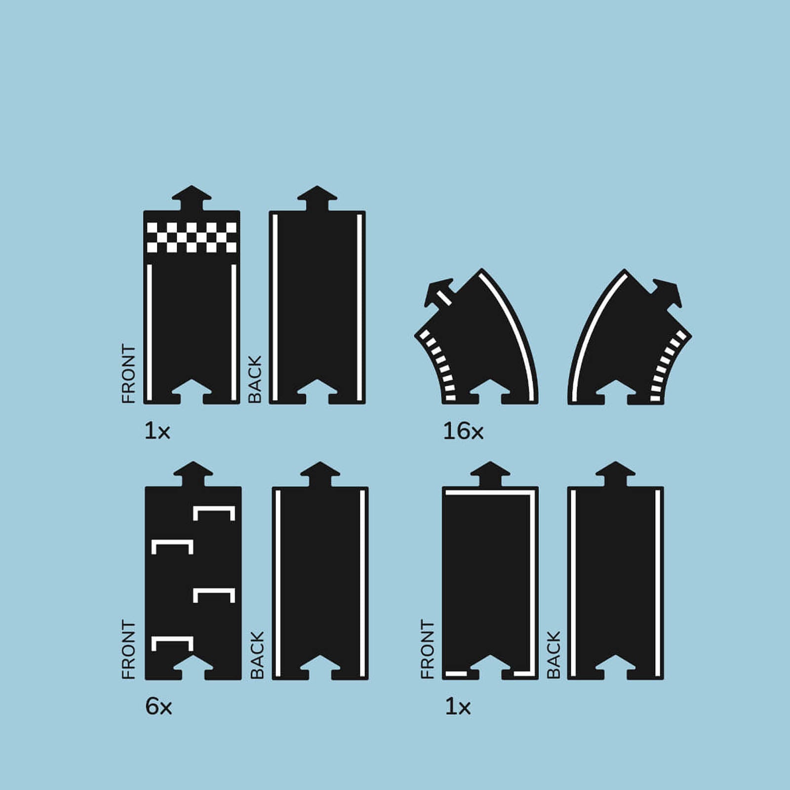 Grand Prix - Road Race Track 24 Pieces