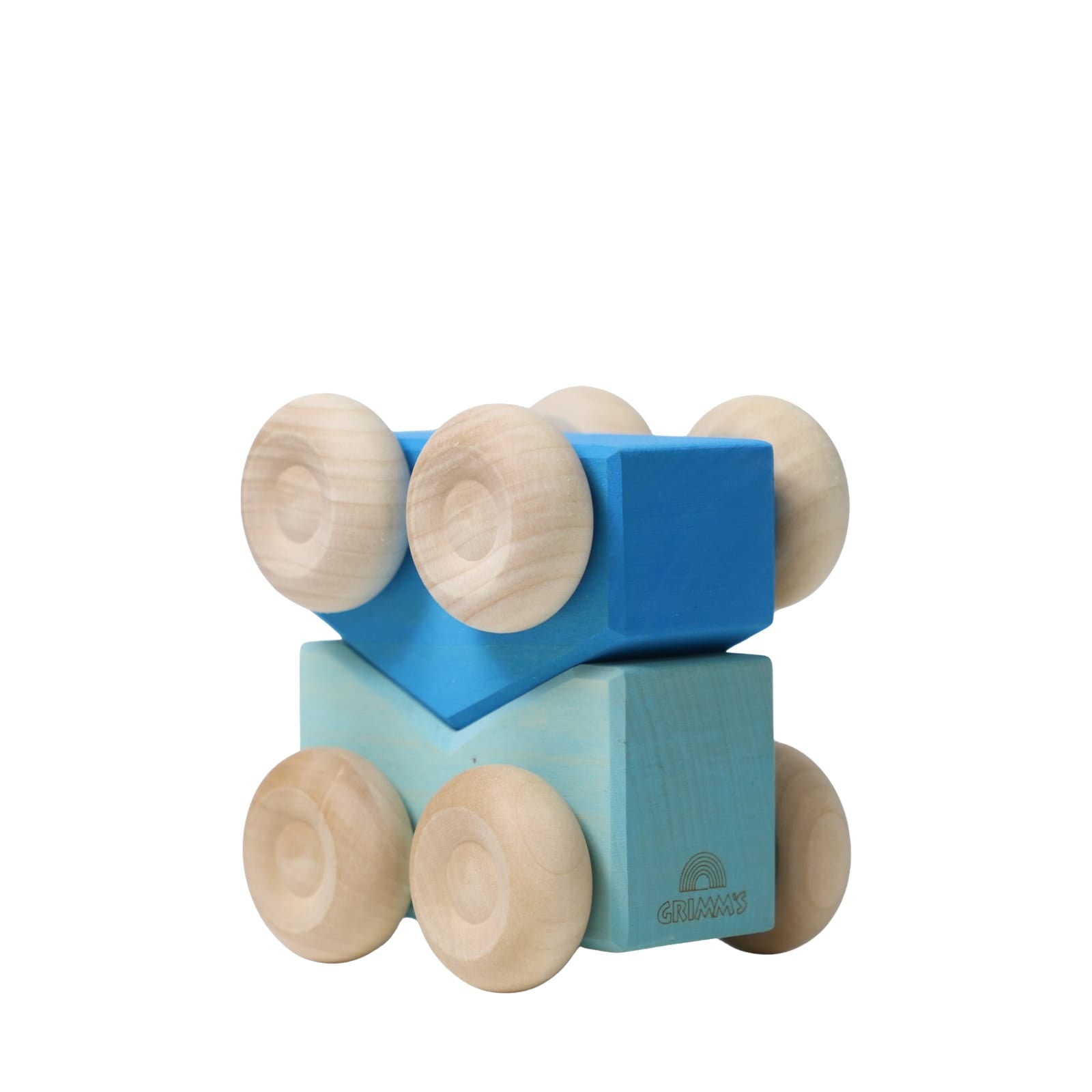 Wooden Stacking Cars - Blue