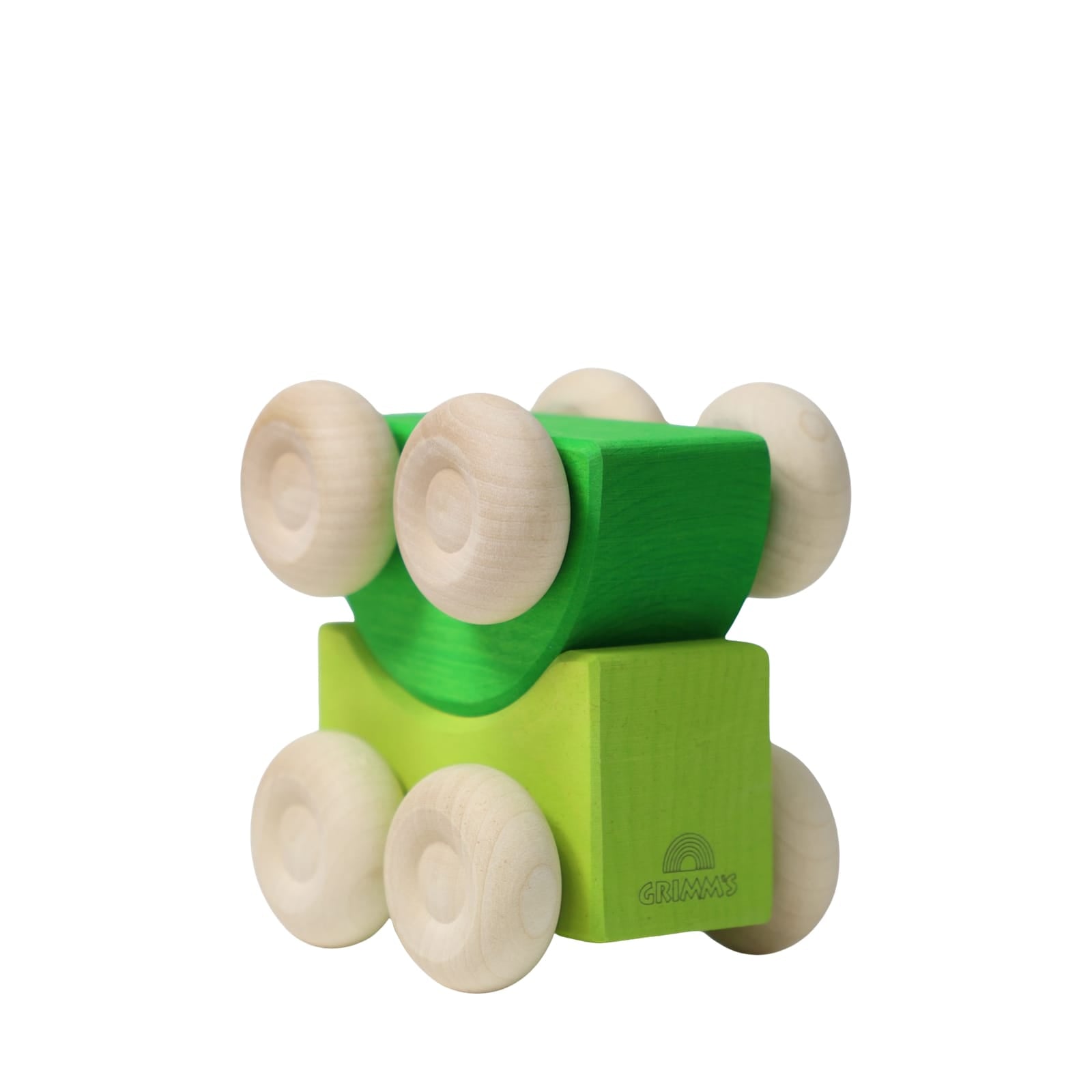 Wooden Stacking Cars - Green