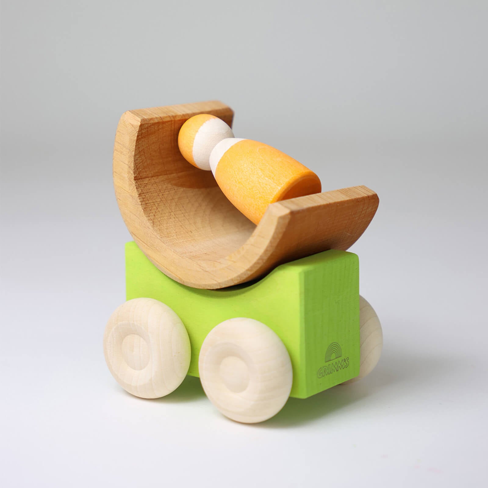 Wooden Stacking Cars - Green