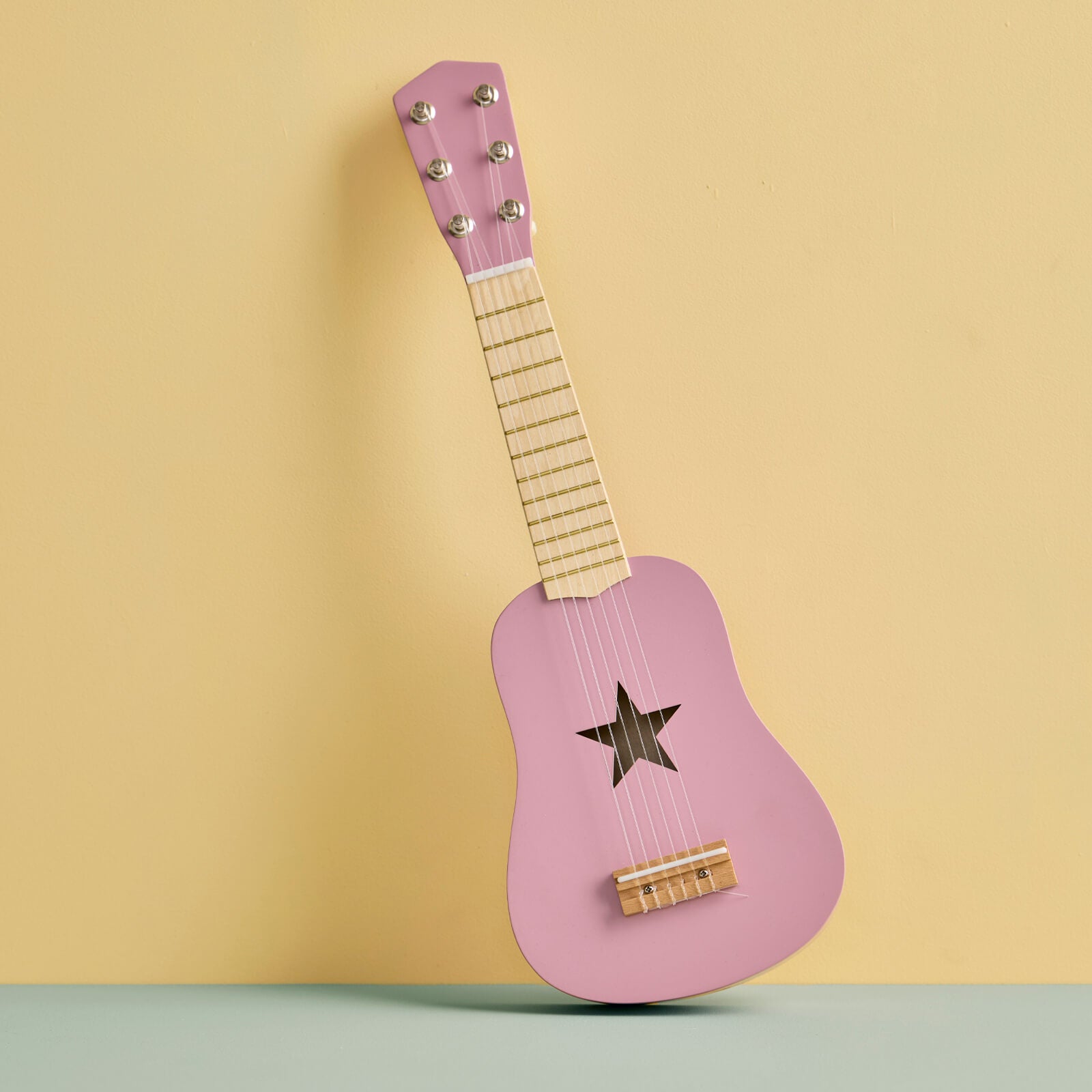 Wooden Guitar -  Dark Pink