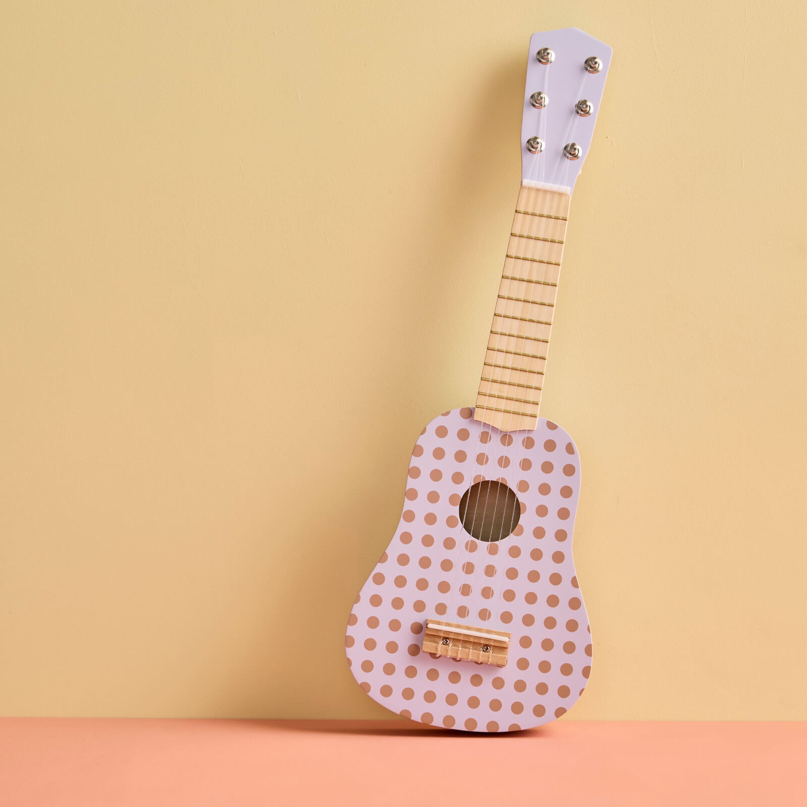 Wooden Guitar -  Dot Lilac