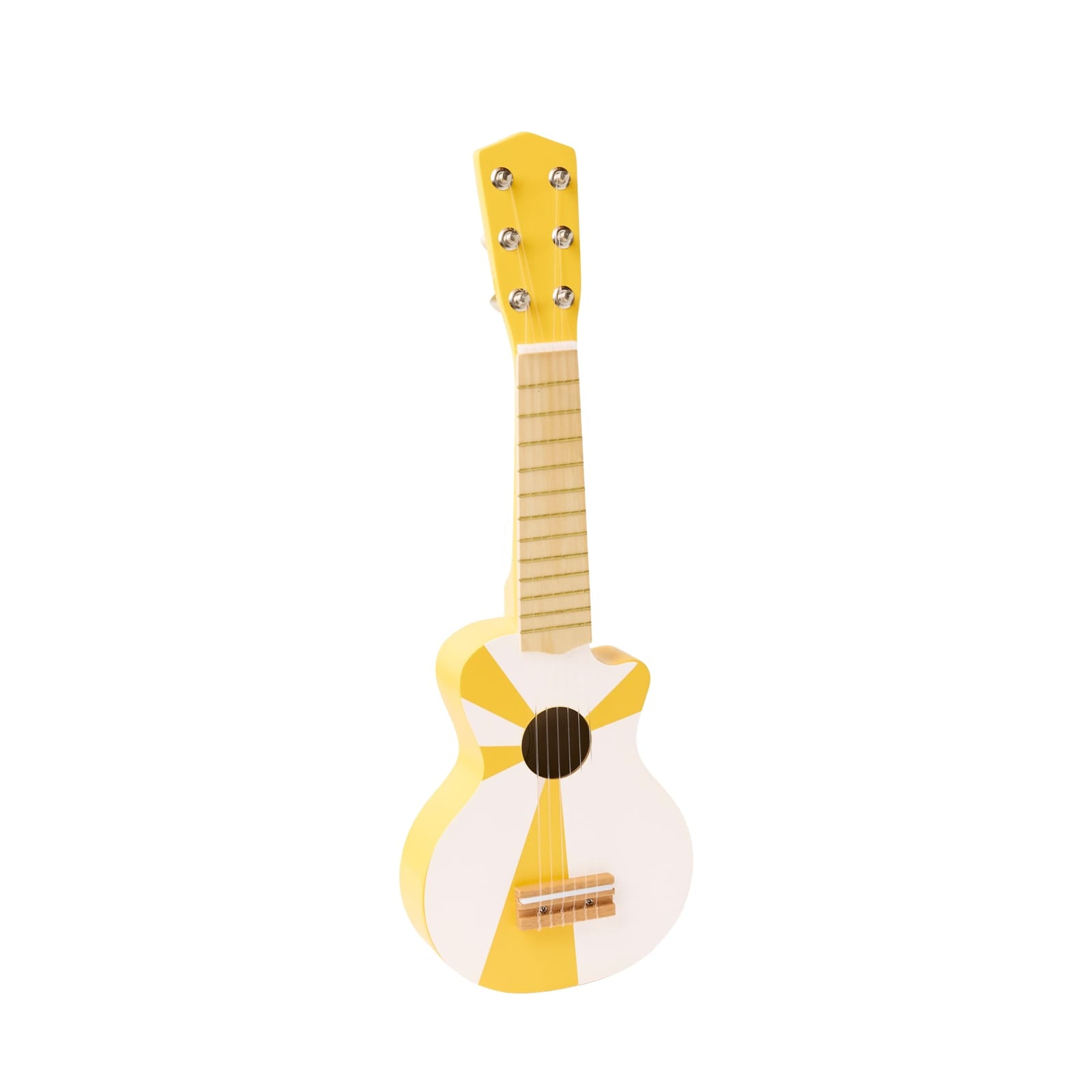 Wooden Guitar -  Yellow White