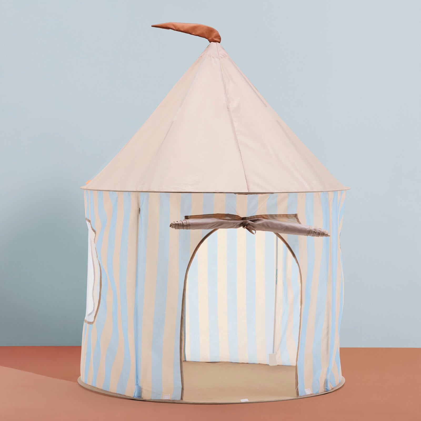 Play Tent Stripe Light Blue