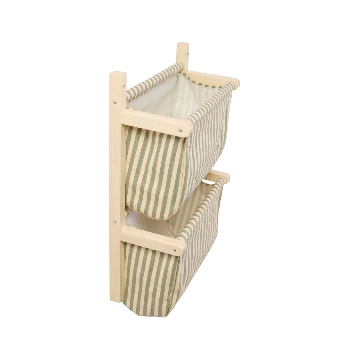 Wall Storage - Textile Stripe Green