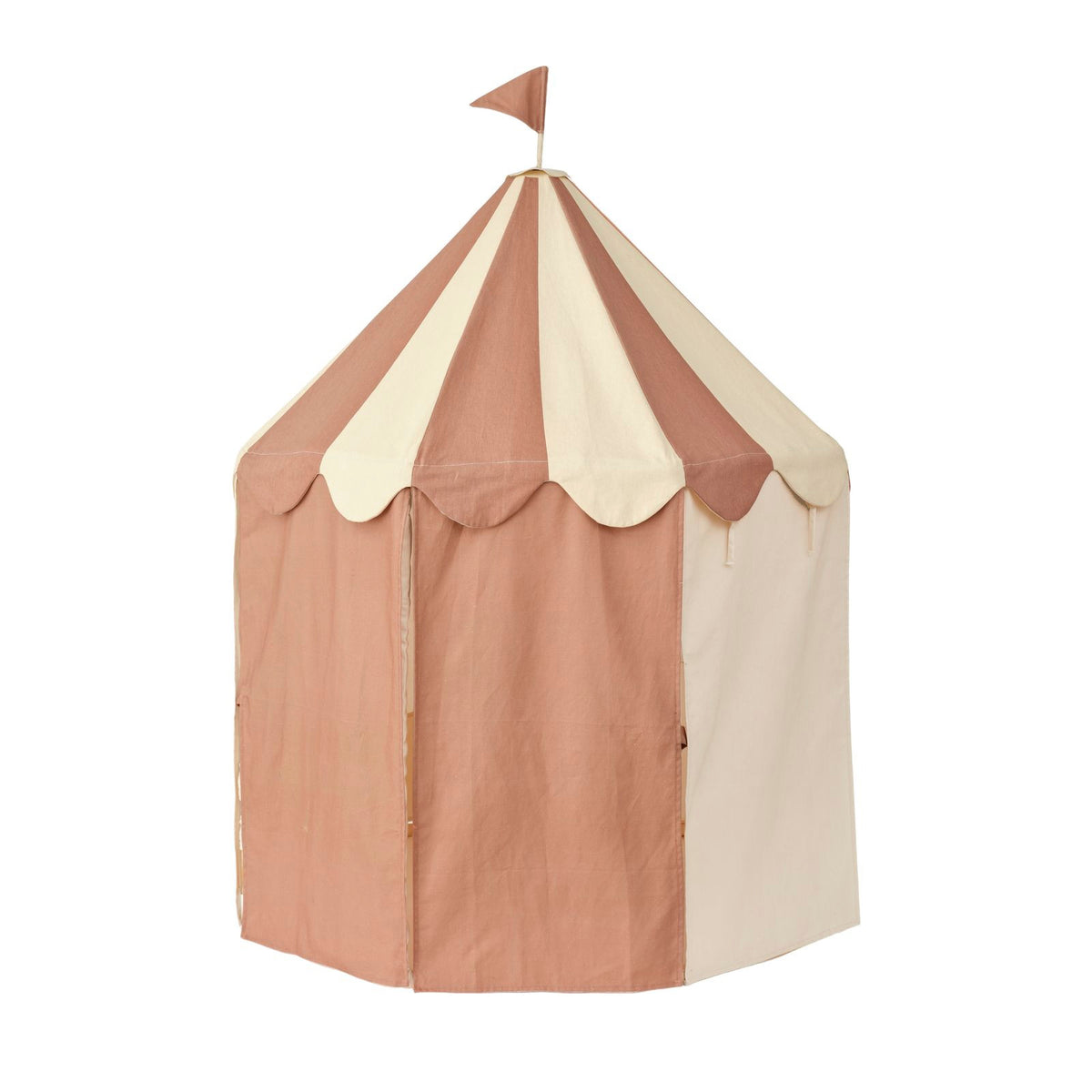 Pavilion Tent - Stripe Dusty Brown