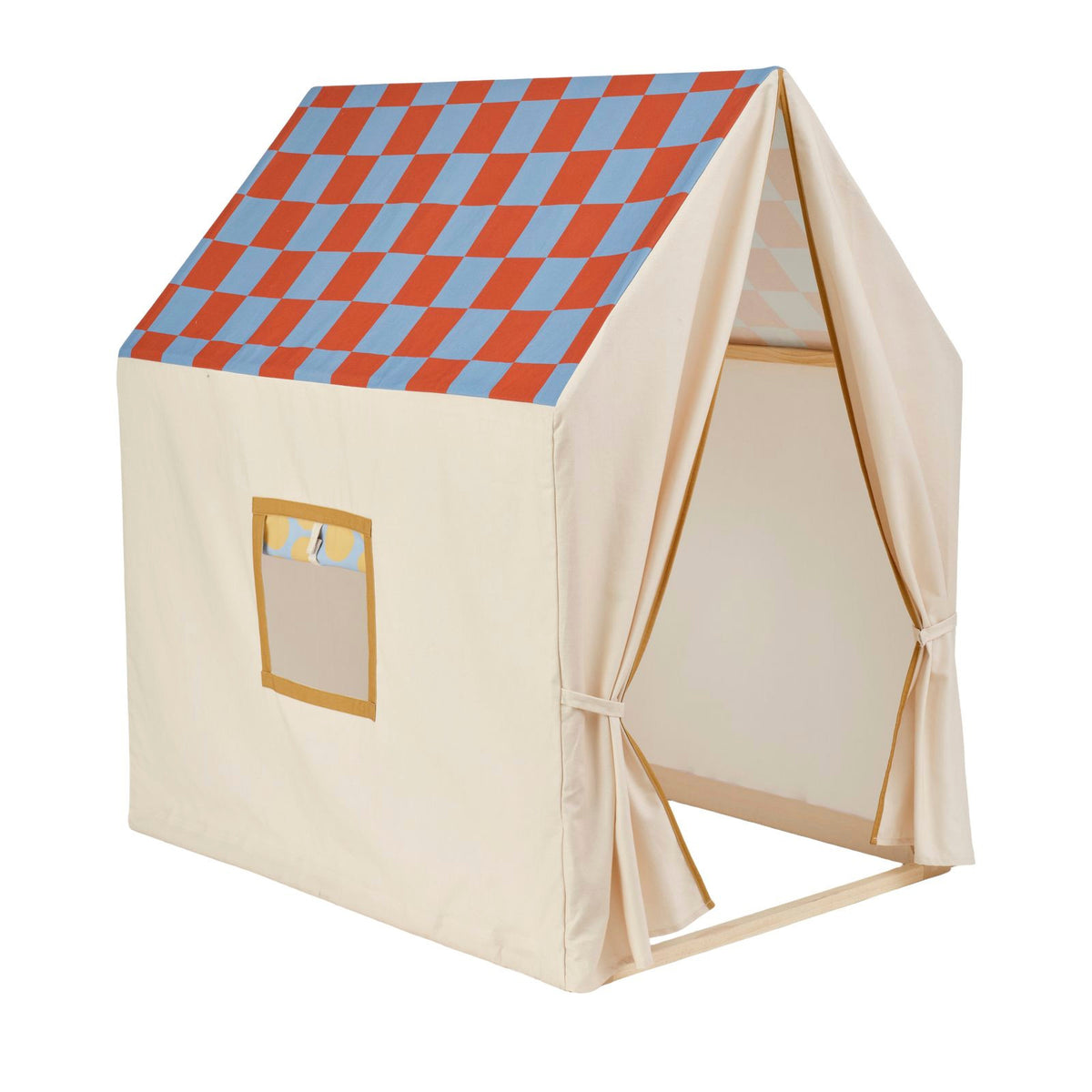 Play House Tent - Dusty Blue Check
