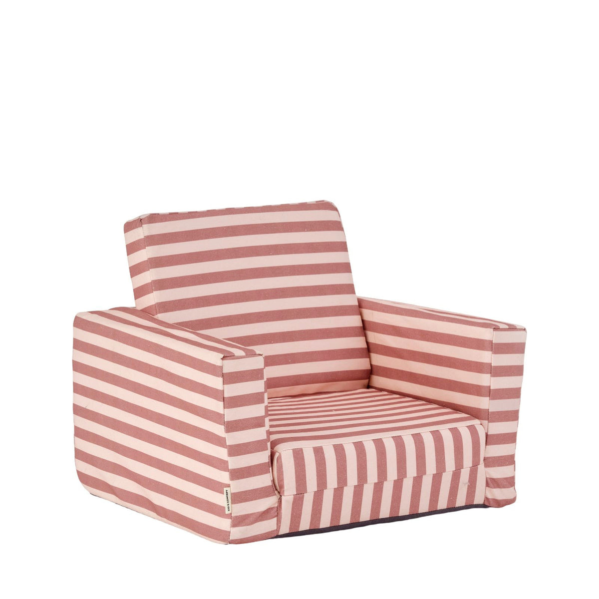 Foldable Armchair - Stripe Clay Pink