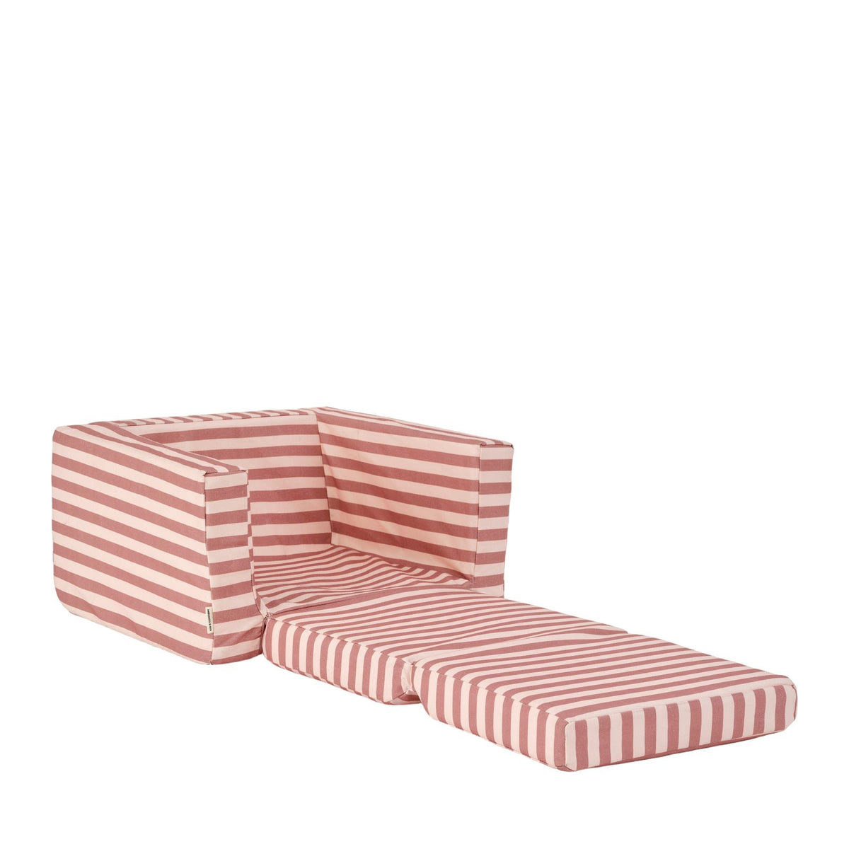 Foldable Armchair - Stripe Clay Pink