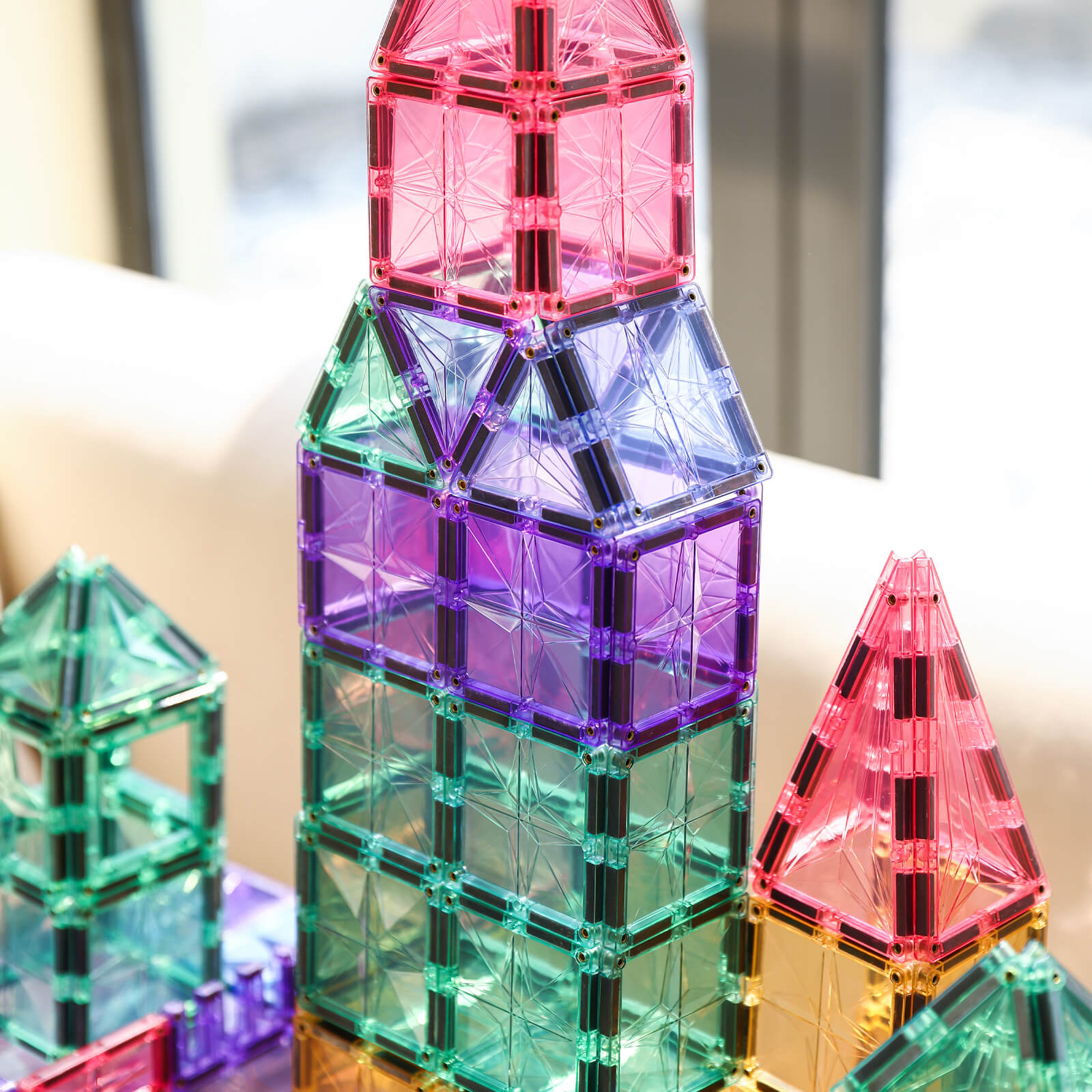 Magnetic Tiles - Classic Colours 50 Pieces