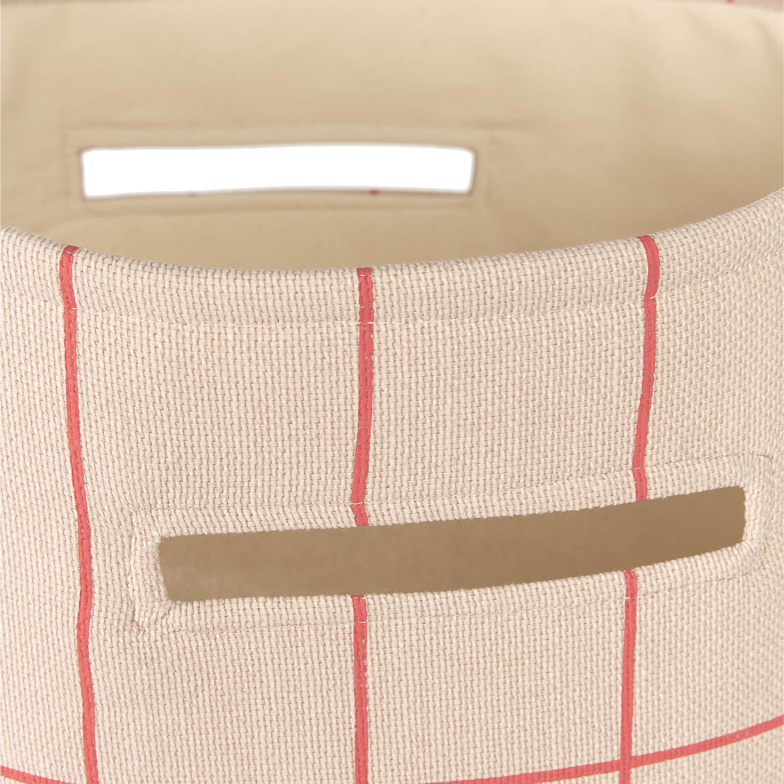 Large Storage Basket Vibes - Pink Red Grid