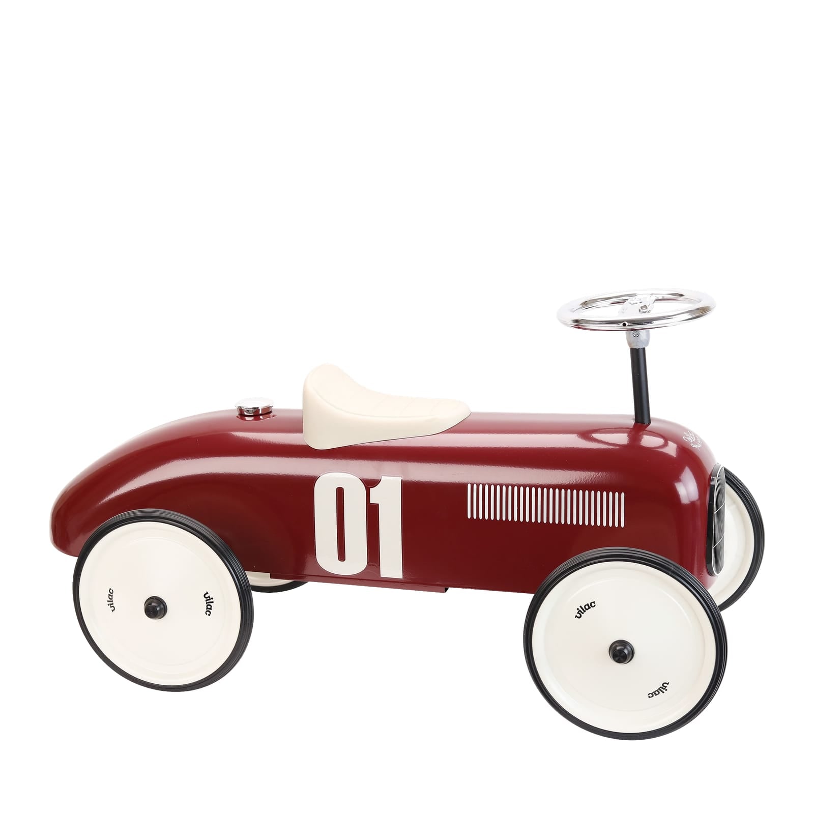 Vilac Metal Ride On Car Burgundy
