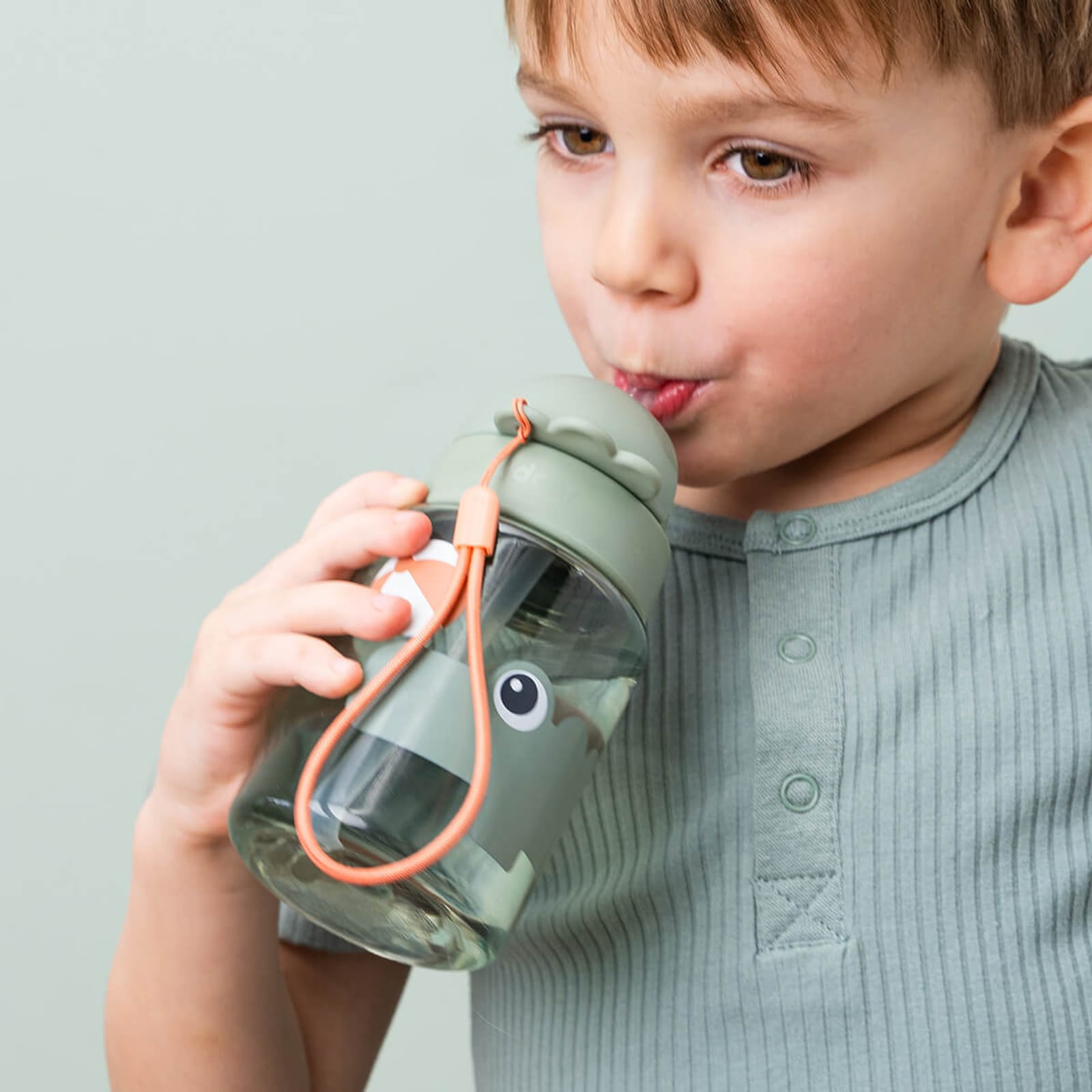 Straw Water Bottle - Playground Green