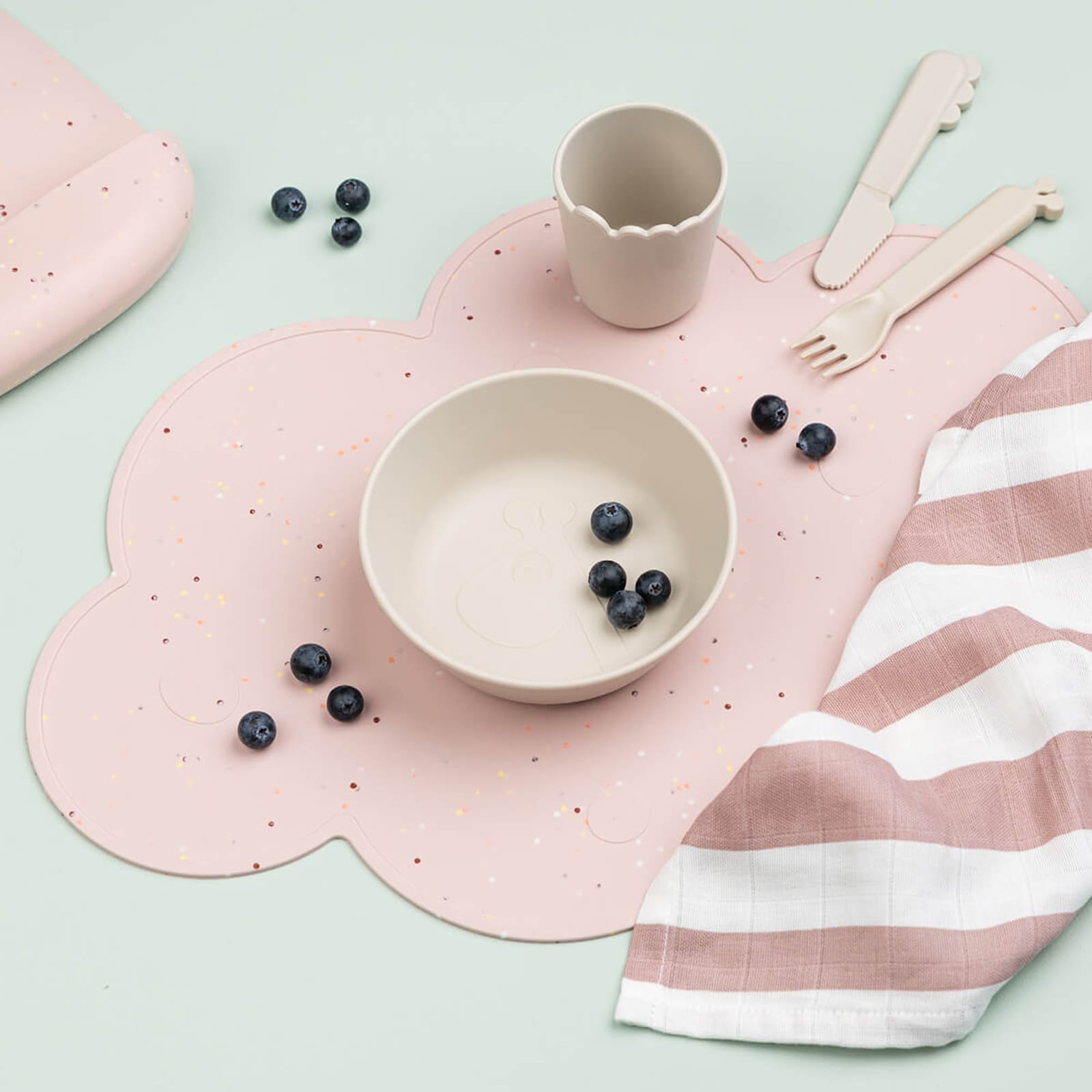 Silicone Placemat - Confetti Powder