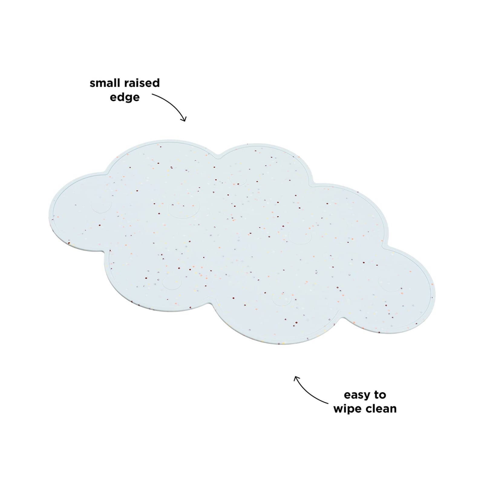 Silicone Placemat - Confetti Blue