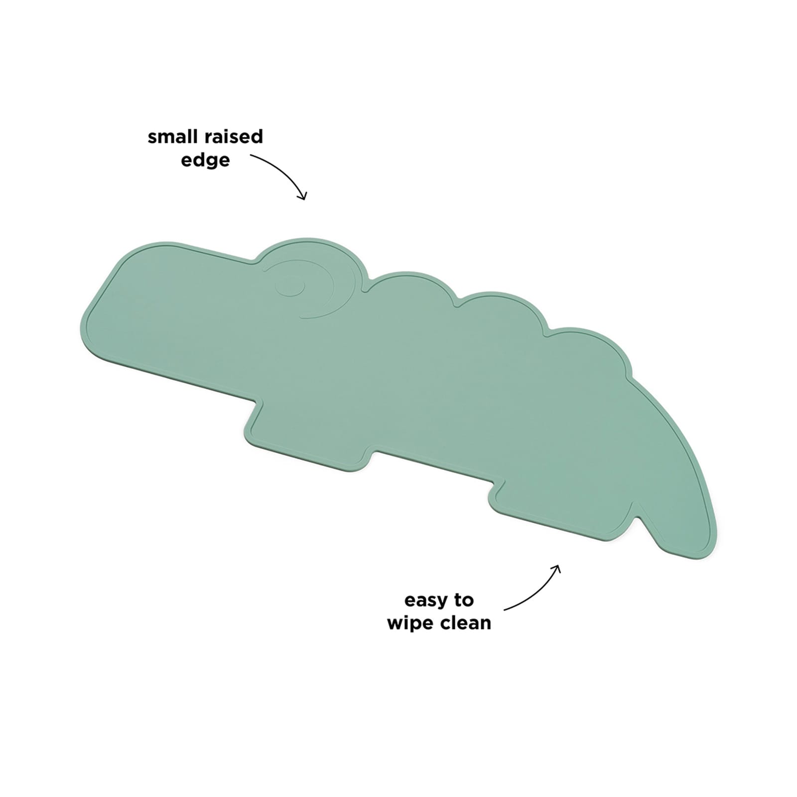 Silicone Placemat - Croco Green