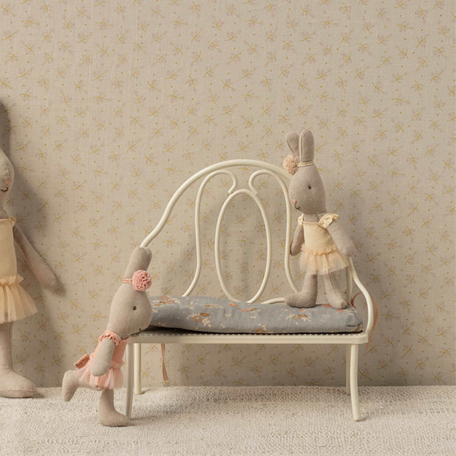 Vintage Bench - Miniature - Off White