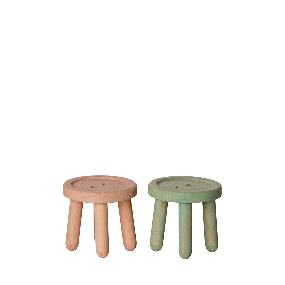 Stool Set - Mouse - Light Rose and Light Mint