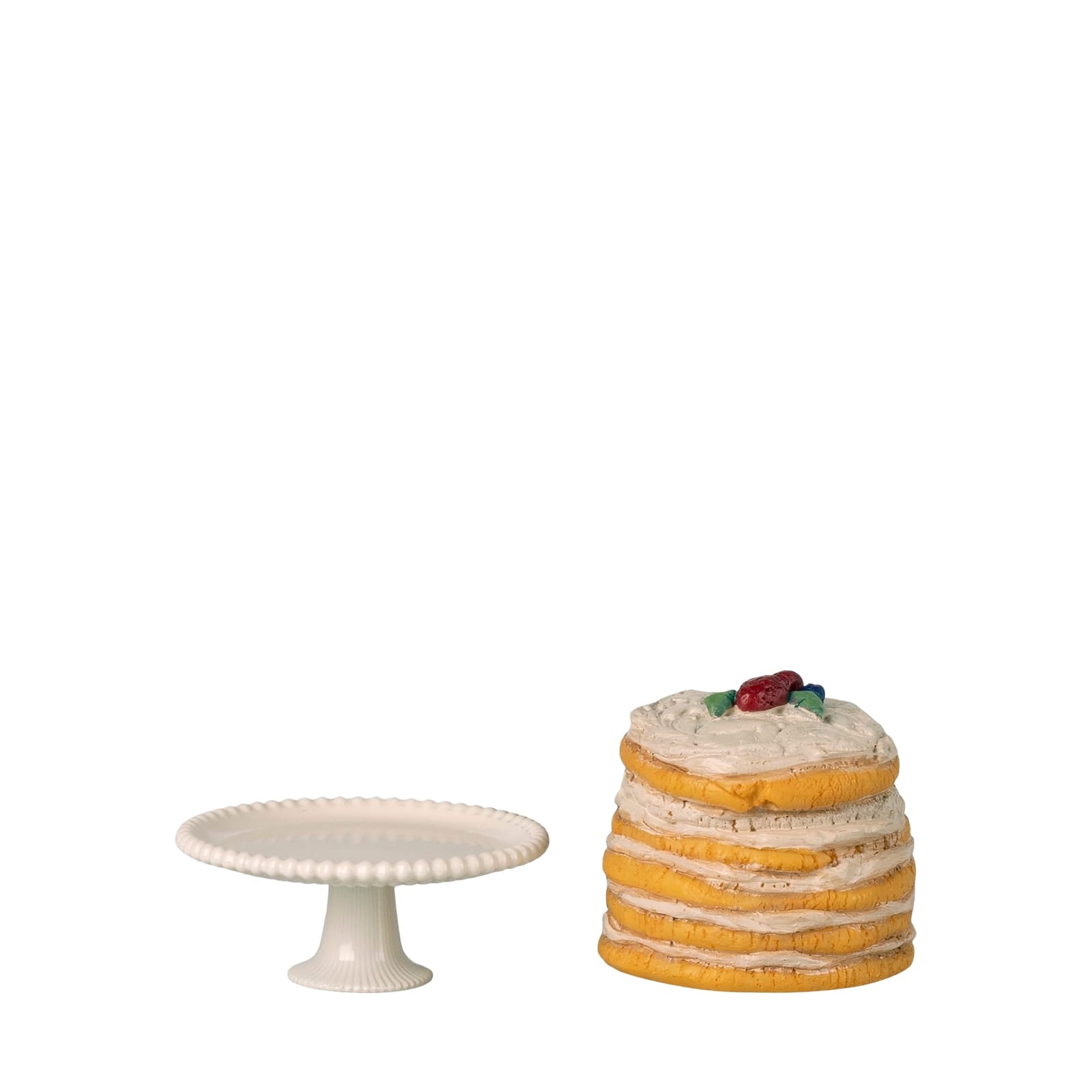 Party Cake and Cake Stand - Mouse - Off White
