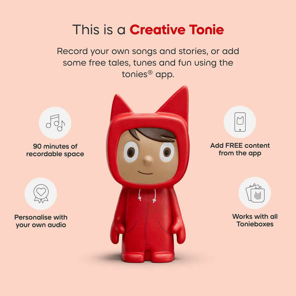 Toniebox 2 Starter Set with Creative Tonie Rubie - Pink