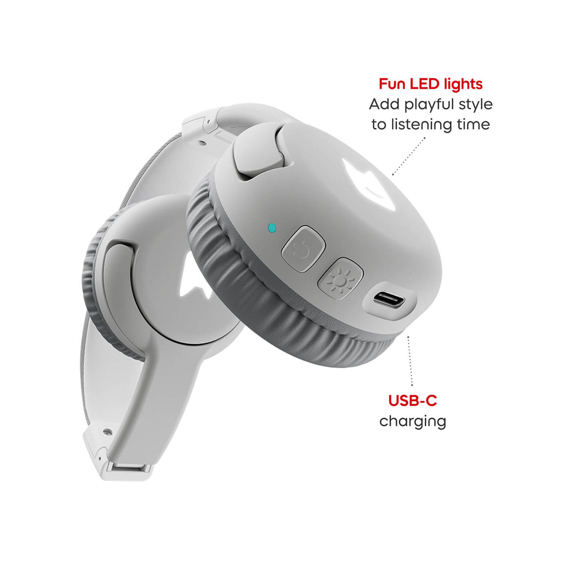 Bluetooth Headphones - Moon Grey