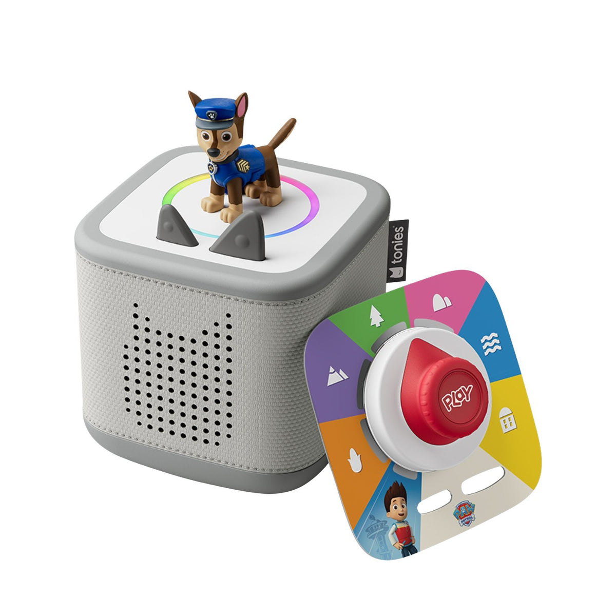 Toniebox 2 Play Set with Paw Patrol Chase - Grey